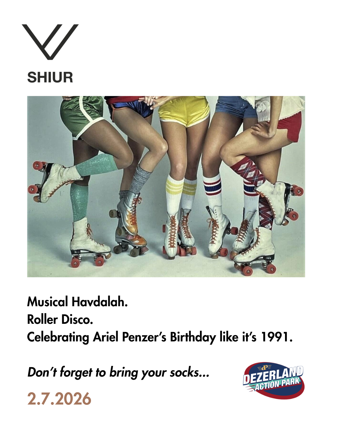 SHIUR miami Dérive - havdalah roller disco birthday