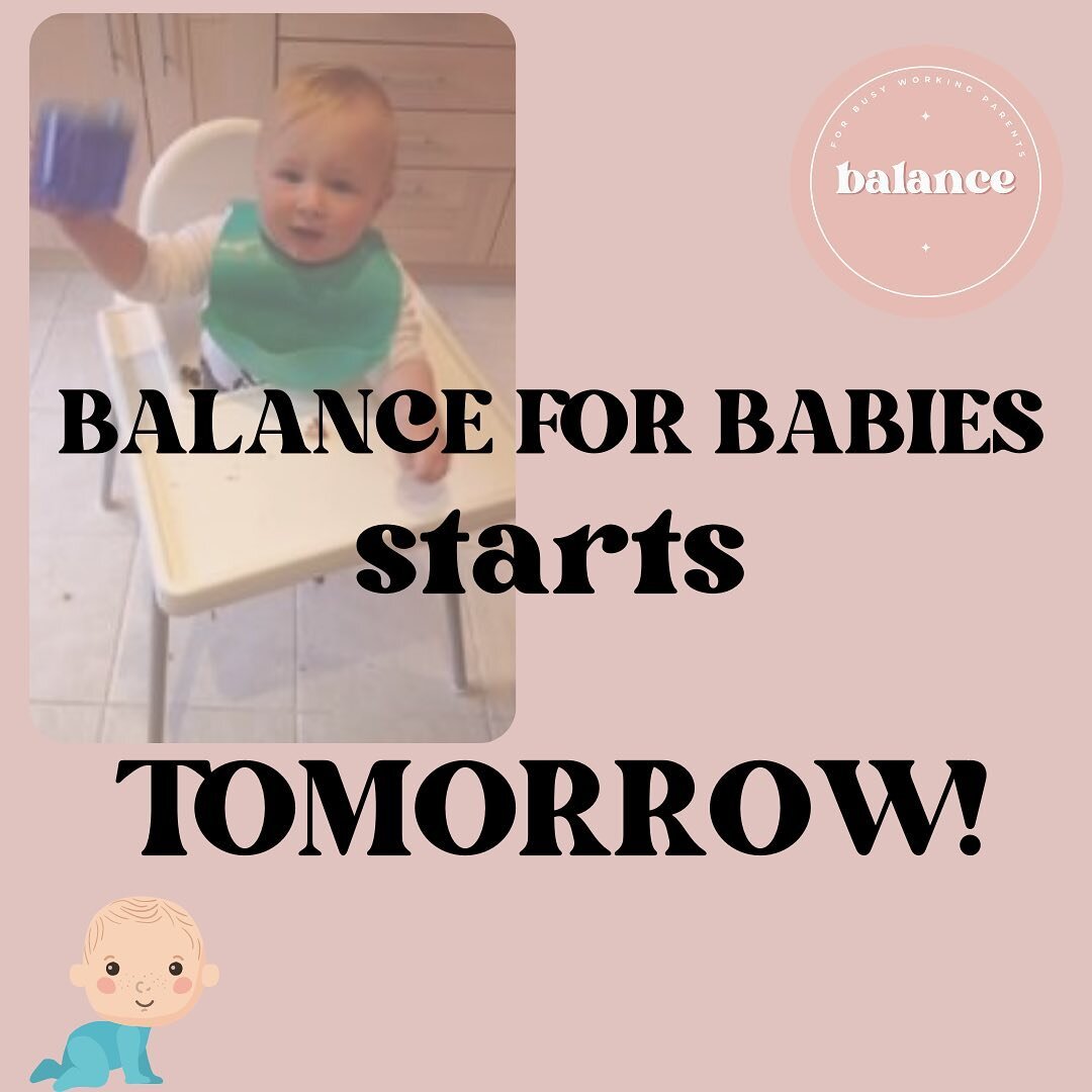 The first ever session of Balance for Babies starts tomorrow! 🙌 05.09.23/

Needless to say I am just a little bit giddy 😁

After a summer of fun ☀️ I&rsquo;m ready to get back to it and bring you a series of sessions with a host of topics to help y