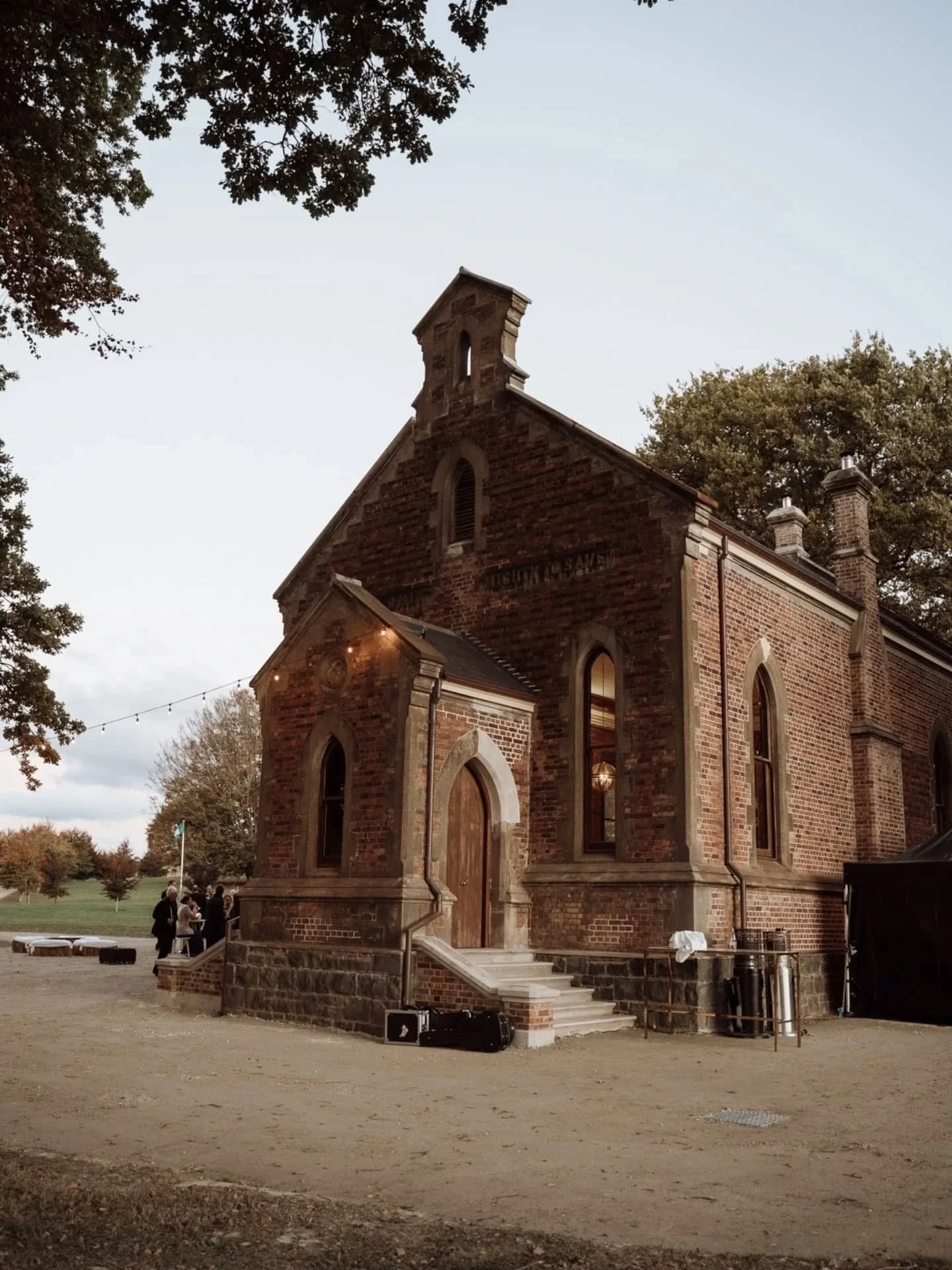The beautiful Georgie and Jock's wedding day, at the impeccably restored chapel at Wesleydale.

When we first saw this building, it had no floor, windows or doors, it was basically a shell.  The job they have done getting it to this level is incredib