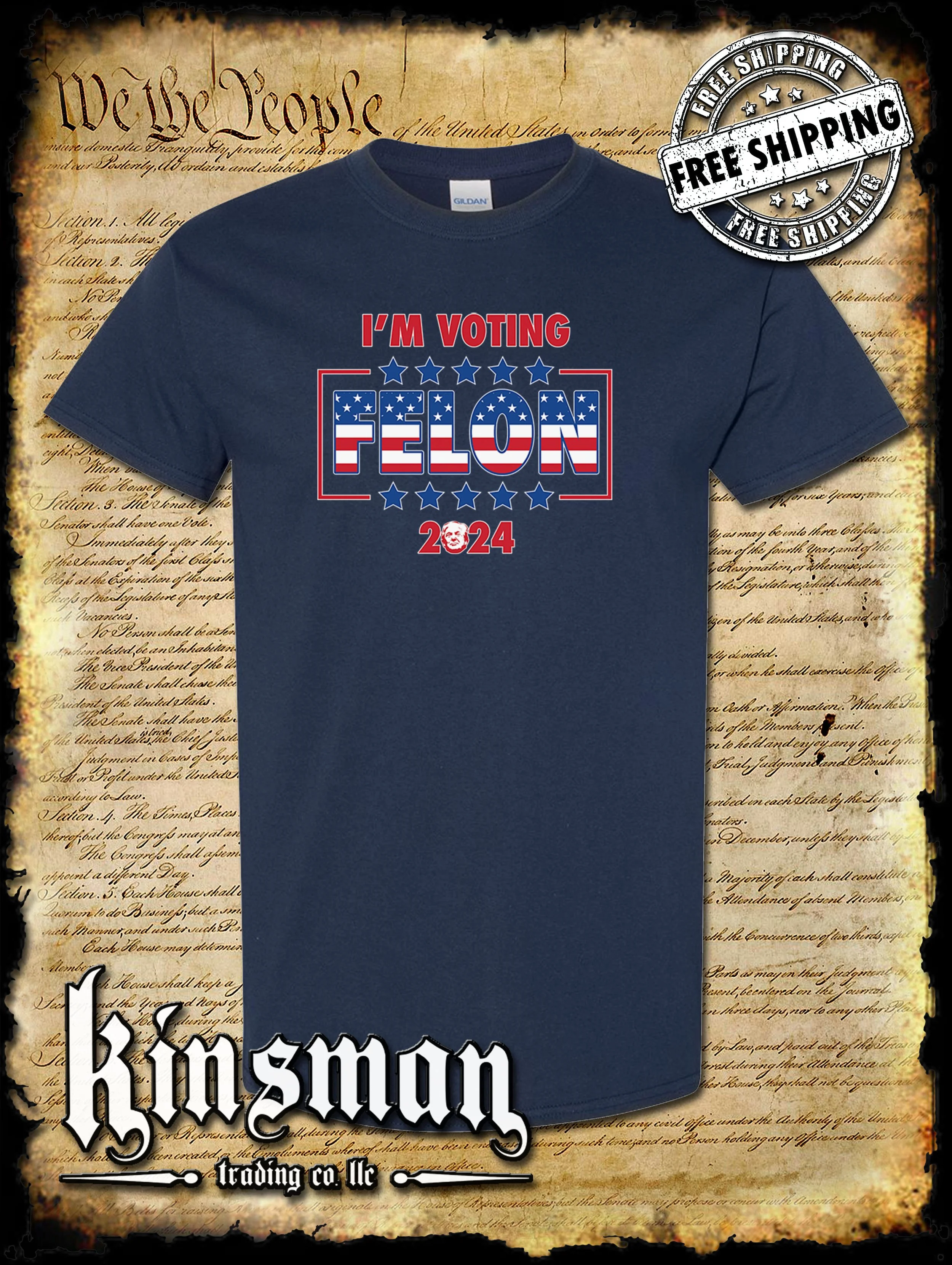 Voting Felon Shirt Navy.jpg