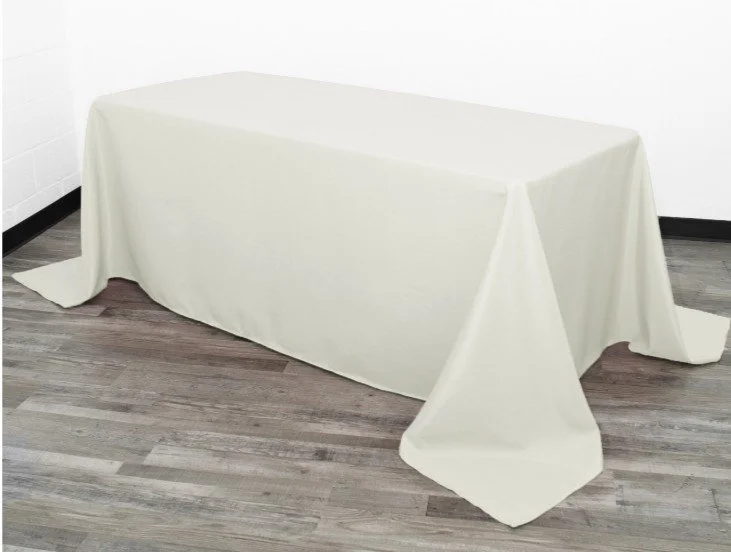 Ivory Rectangle Tablecloth - for 6ft table