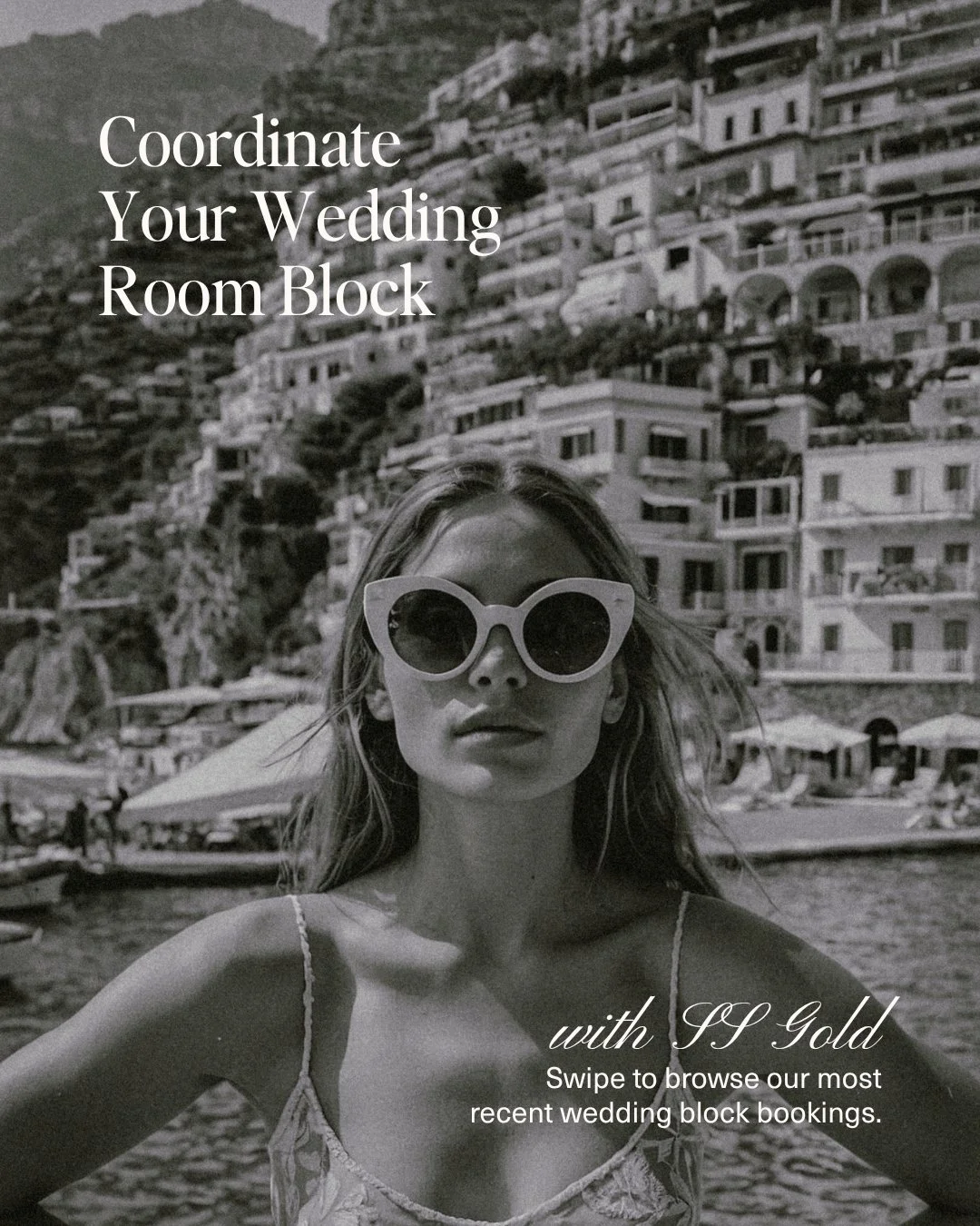 Coordinate your wedding room block with SS Gold. 

With 10+ years of wedding-planning experience, we can take care of the details surrounding your celebration, including coordinating room blocks, negotiating hotel rates, booking accommodations, arran