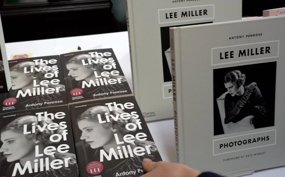 Antony Penrose's books for sale at the festival.