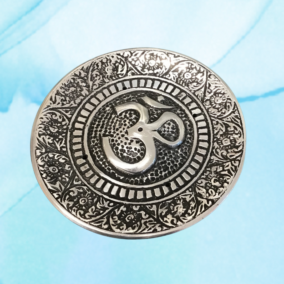 Om Aluminum incense holder.png