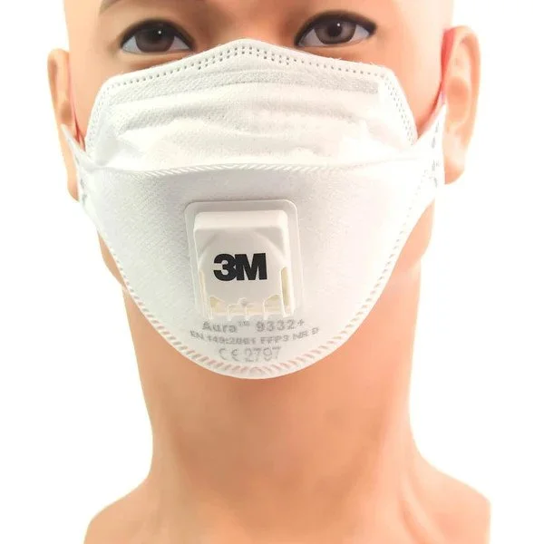 3M Aura 9332+ FFP3 Atemschutzmaske mit Ventil | The Face Mask 