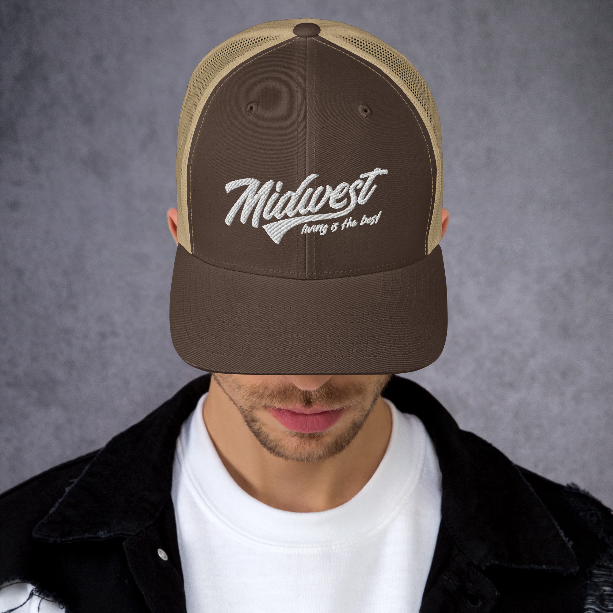 retro-trucker-hat-brown-khaki-front-6501c791cdda3.png