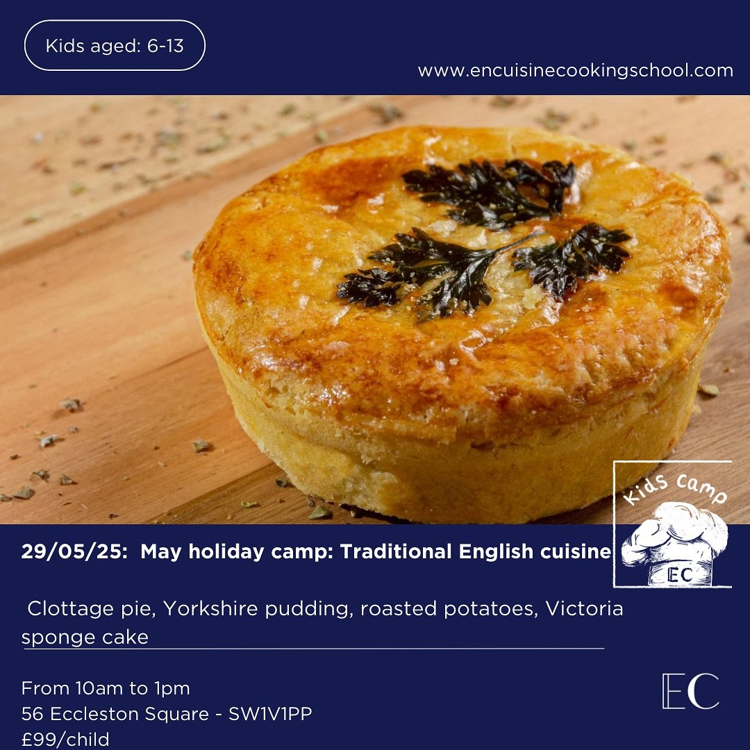 During our May half term, we will explore some basis of the English cuisine in our gourmet kitchen. 

Everyday a new culinary theme with seasonal ingredients and recipes made from scratch.

Get a full immersion thanks to our chefs and professional ki