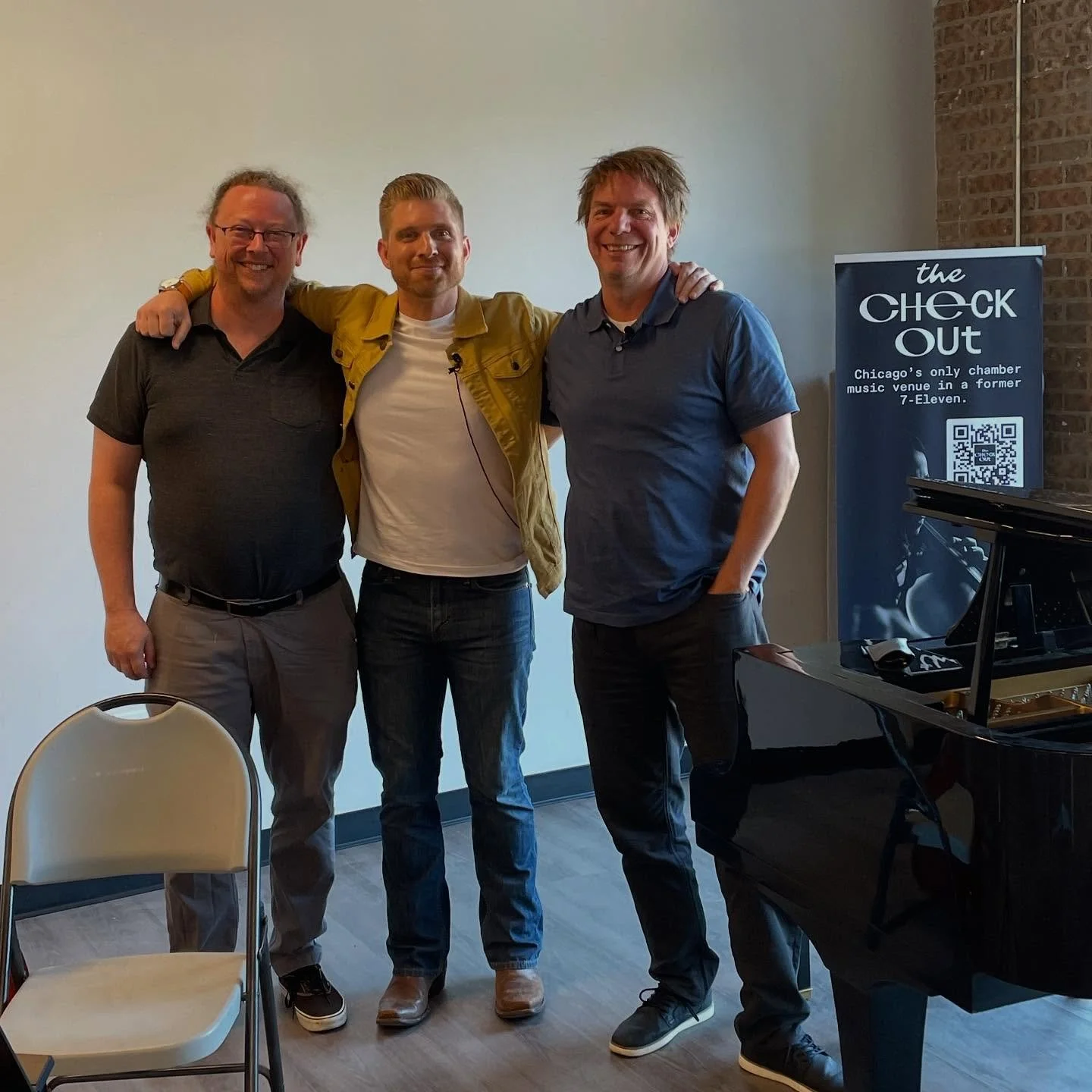 Thanks to @fox32chicago and @jakestakes for checking out @thecheckoutchicago this morning! Chicago&rsquo;s only live music venue in a former 7-eleven store, The CheckOut will be a community music hub featuring a diverse lineup of events, music lesson