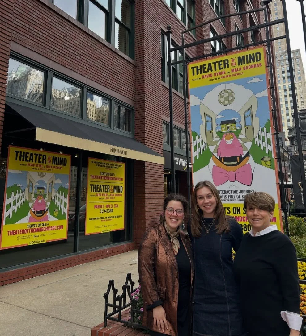 TSG is so proud to be representing @goodmantheatre’s presentation of ‘Theater of the Mind’, co-created by David Byrne & Mala Gaonkar, opening March 11, 2026.