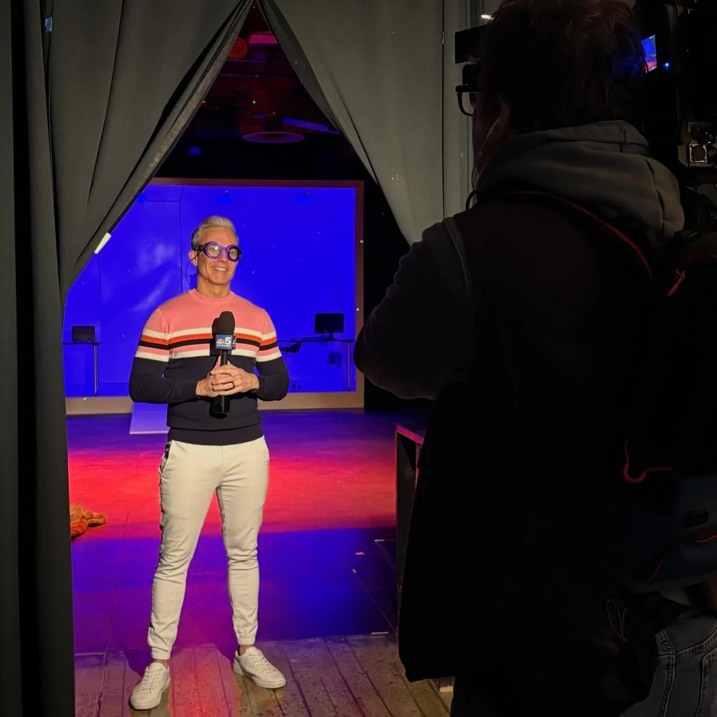 We brought @rodriguesmatt to Mars this morning &mdash; and to @filamentplays! We had such a great time talking about Farewell Opportunity, a play that officially opens this Saturday. This piece beautifully and creatively addresses with young audience