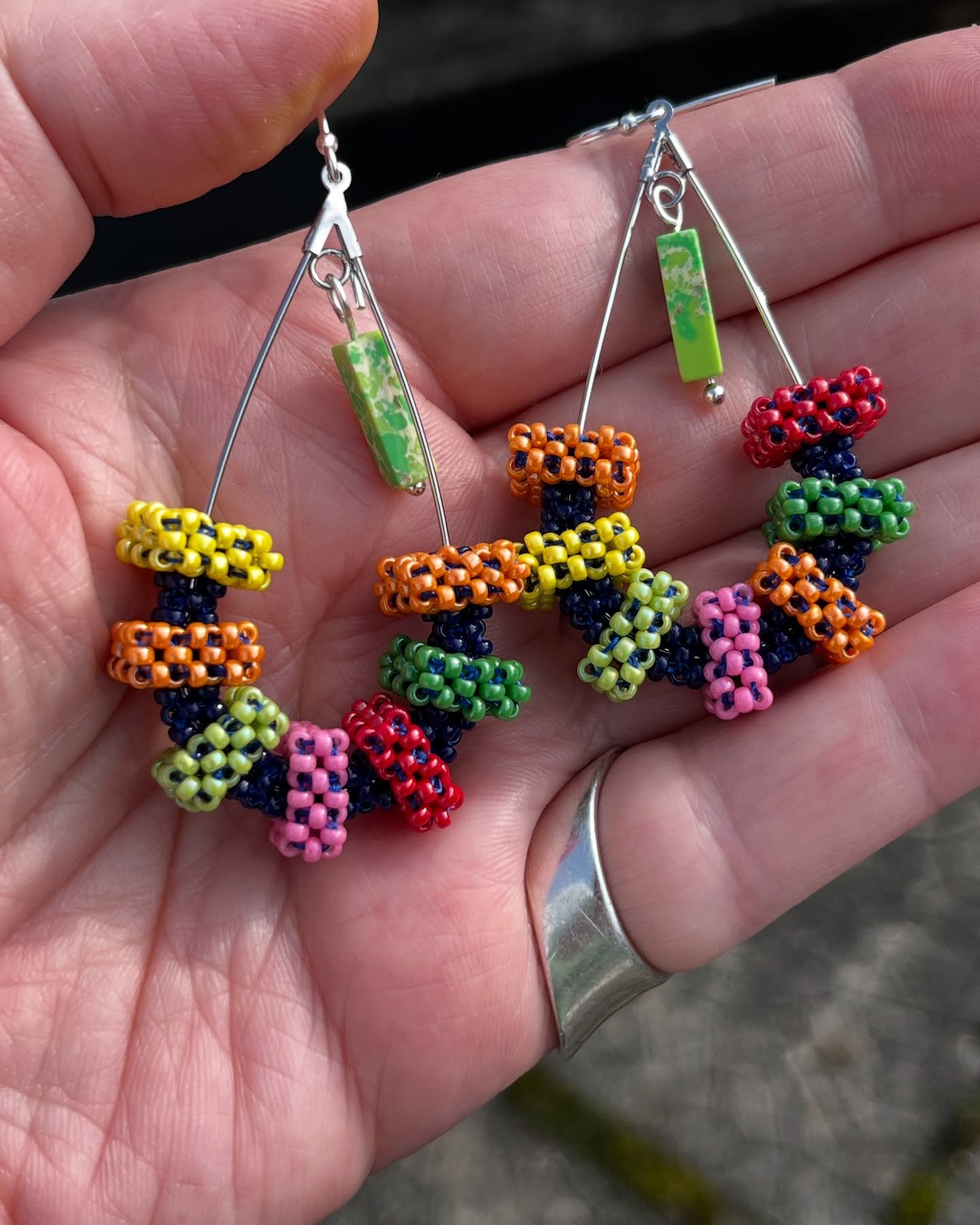 Listening to the birds, breathing and hoping we can make it all together 🌈💕🌟🥰🌻🌈
Colourful, handmade, wearable art for you ❤️💙💜💛🖤💚🤎🩷🩶🩵

#clarecraftsassosation #handmadeinireland☘️ #wearableart #beadedjewellery #madeinlimerick