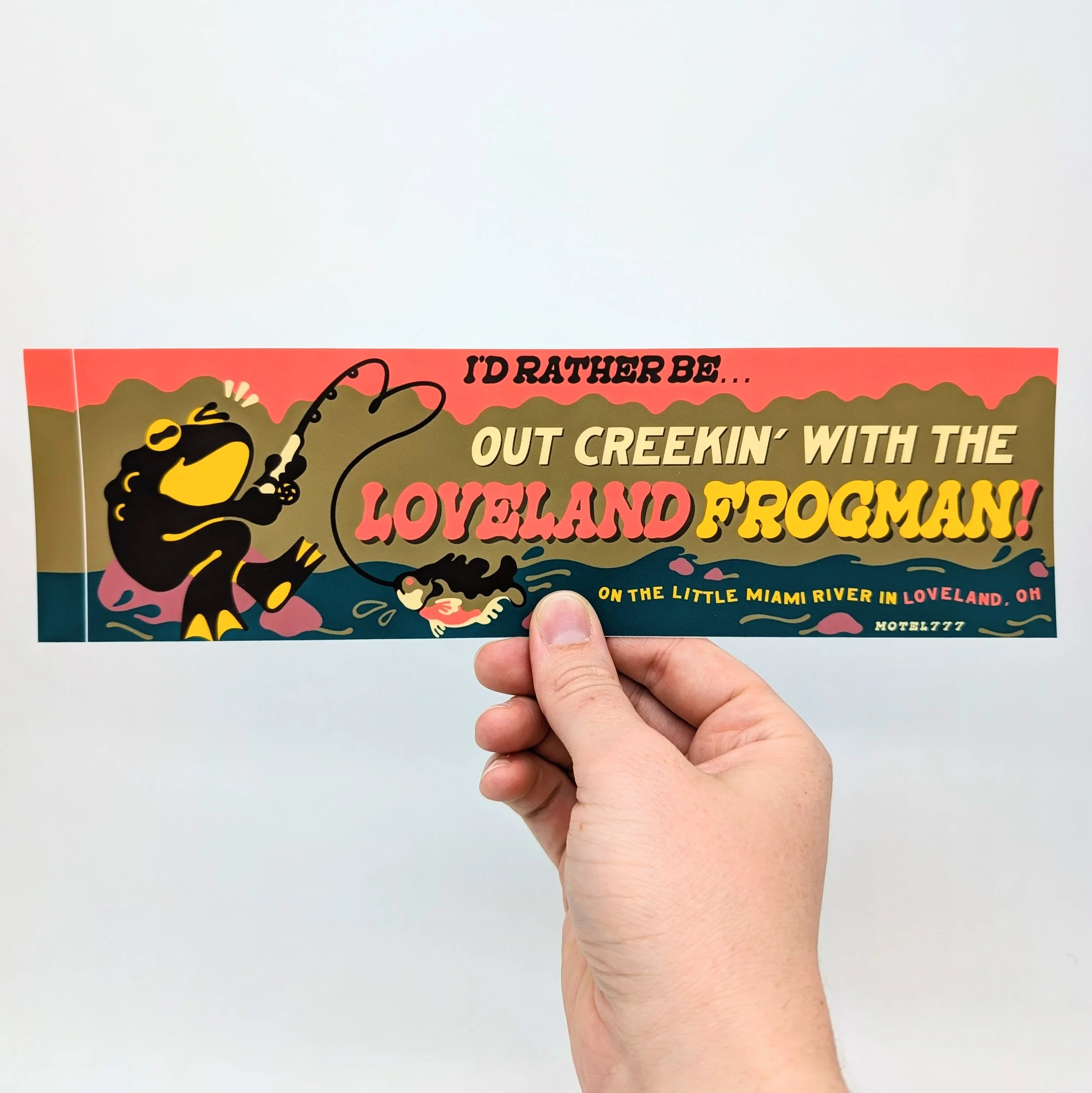 Loveland Frogman Bumper Sticker
