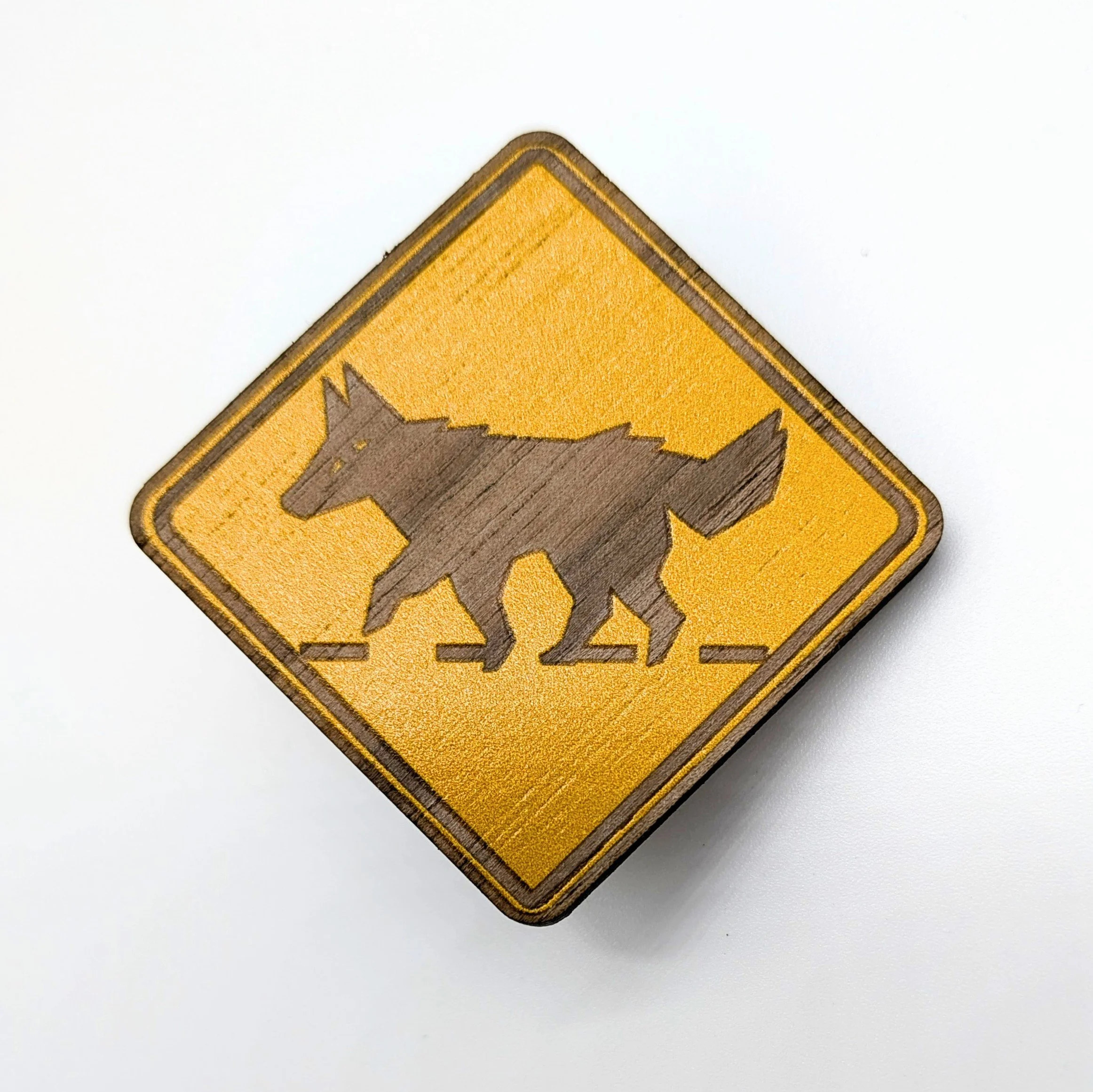 Coyote XING Wooden Pin