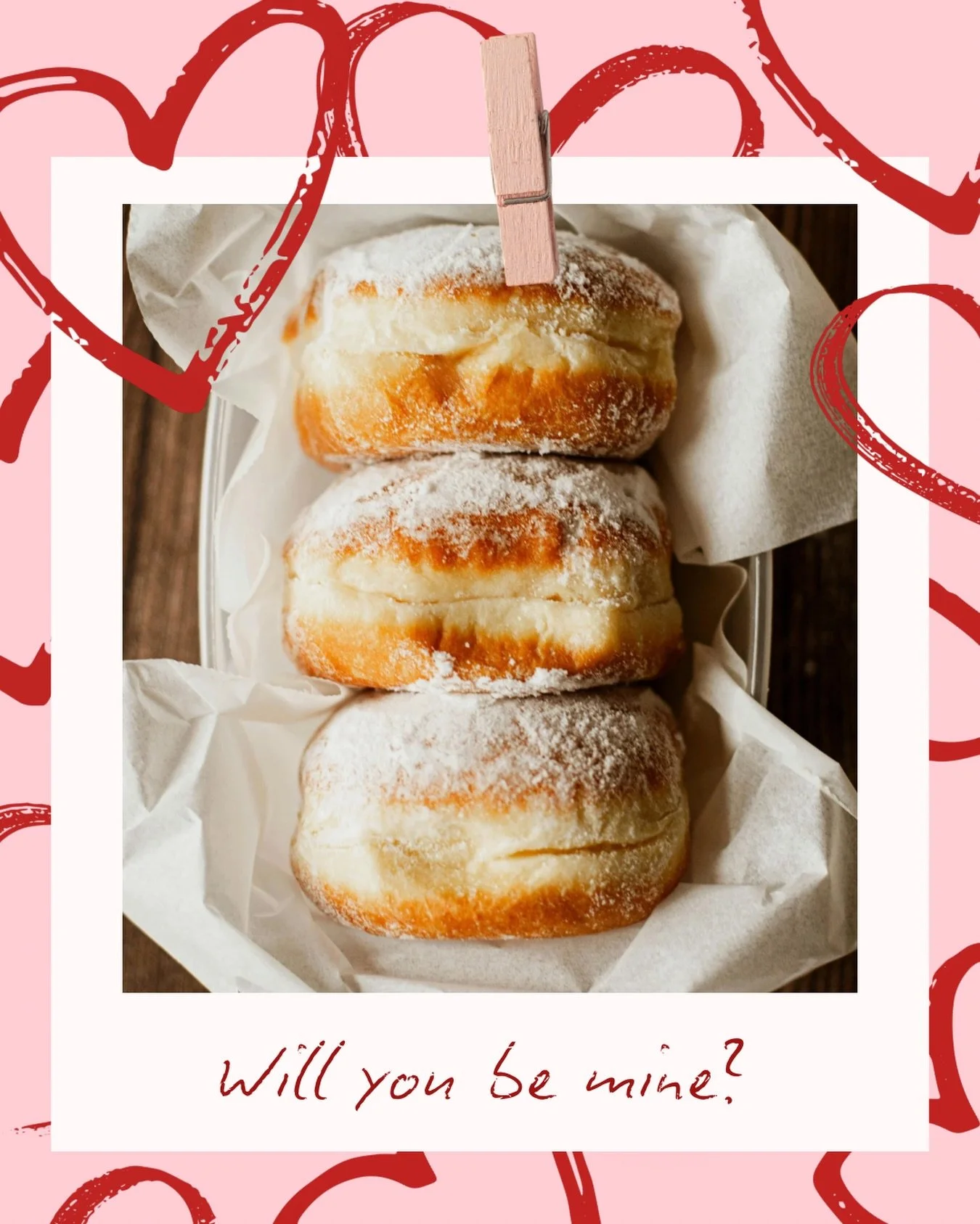 Pączki + Valentines Day. Skip the box of chocolates and get them something they will love! 💕