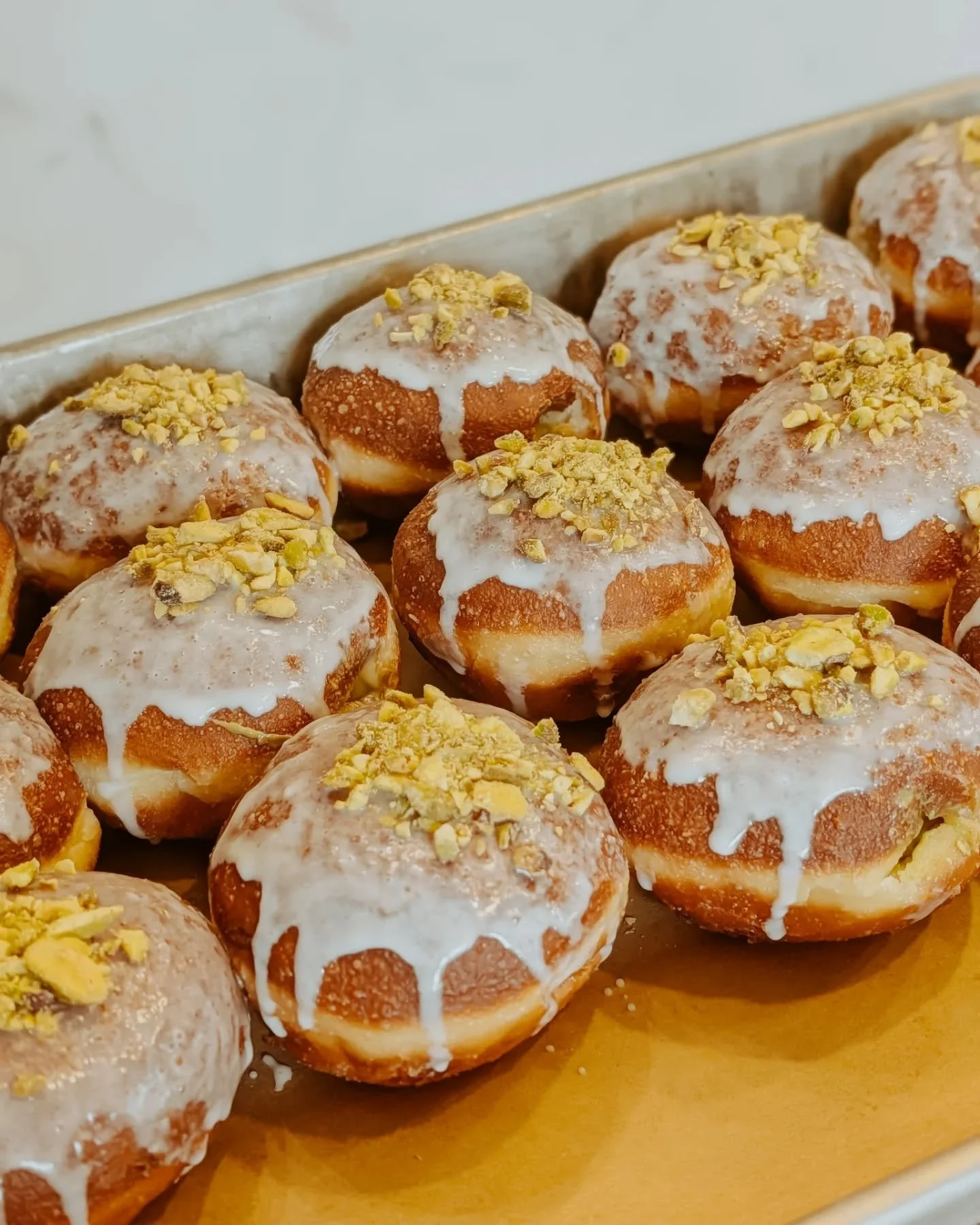 Saturday's paczki menu! Pistachio is back by popular demand. See you at Louisville Farmers Market 9am-sold out!