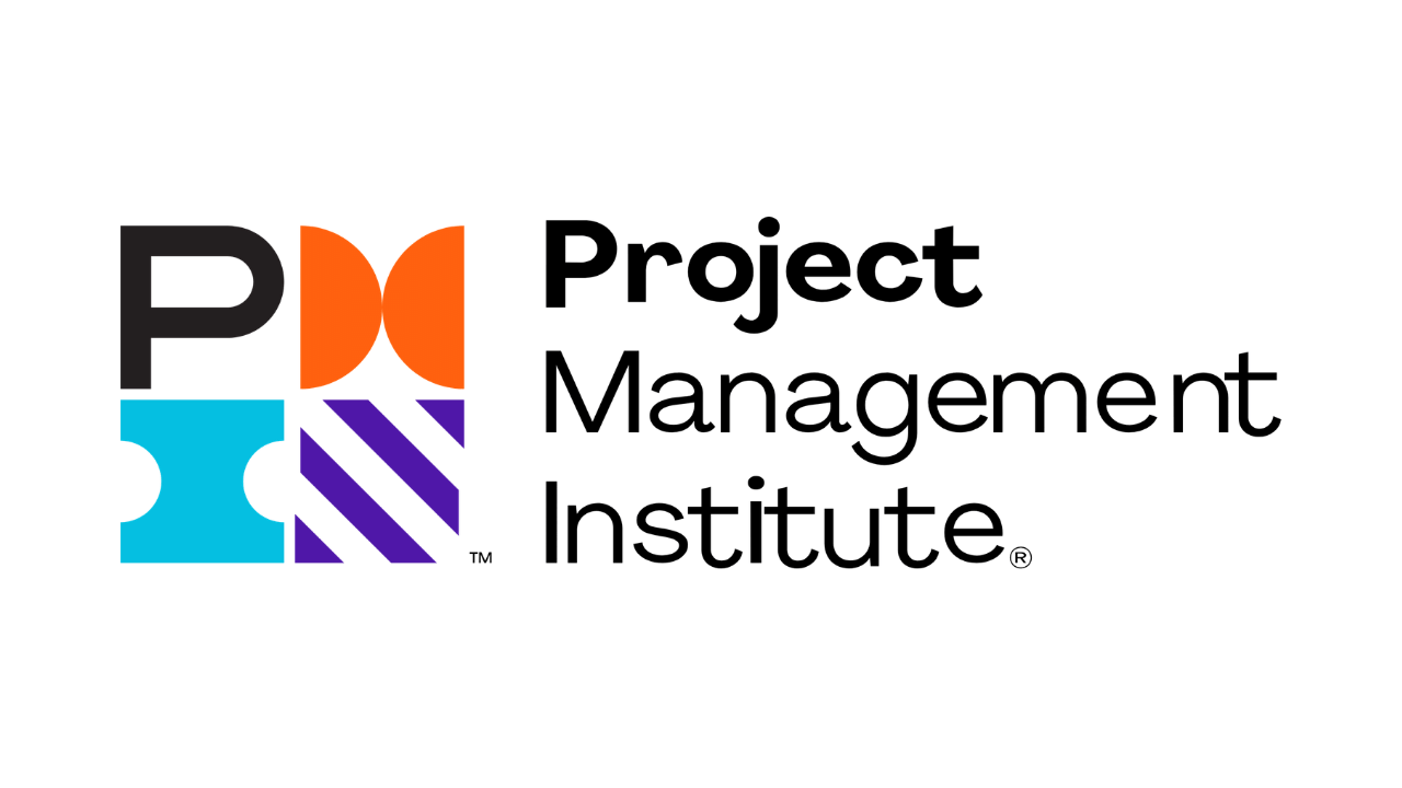 Logo of Project Management Institute with colorful geometric shapes and the text 'Project Management Institute'.