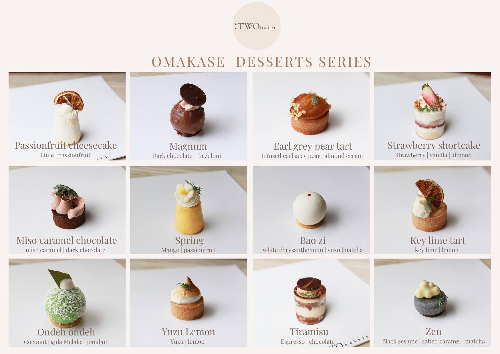 Pastries Delivery Singapore — Desserts & Cakes — TWOBAKERS