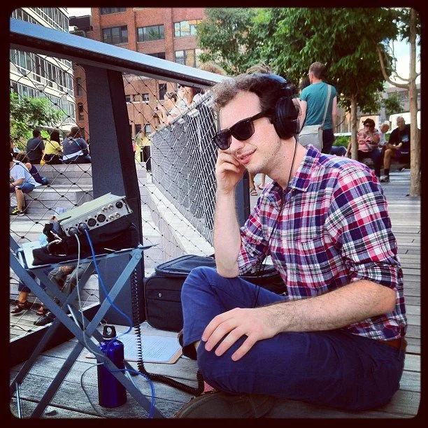Recording cellist Matt Haimovitz live atop The High Line in Chelsea, NYC (for WQXR's Bachstock festival https://www.youtube.com/watch?v=1LcNA31fFSk)