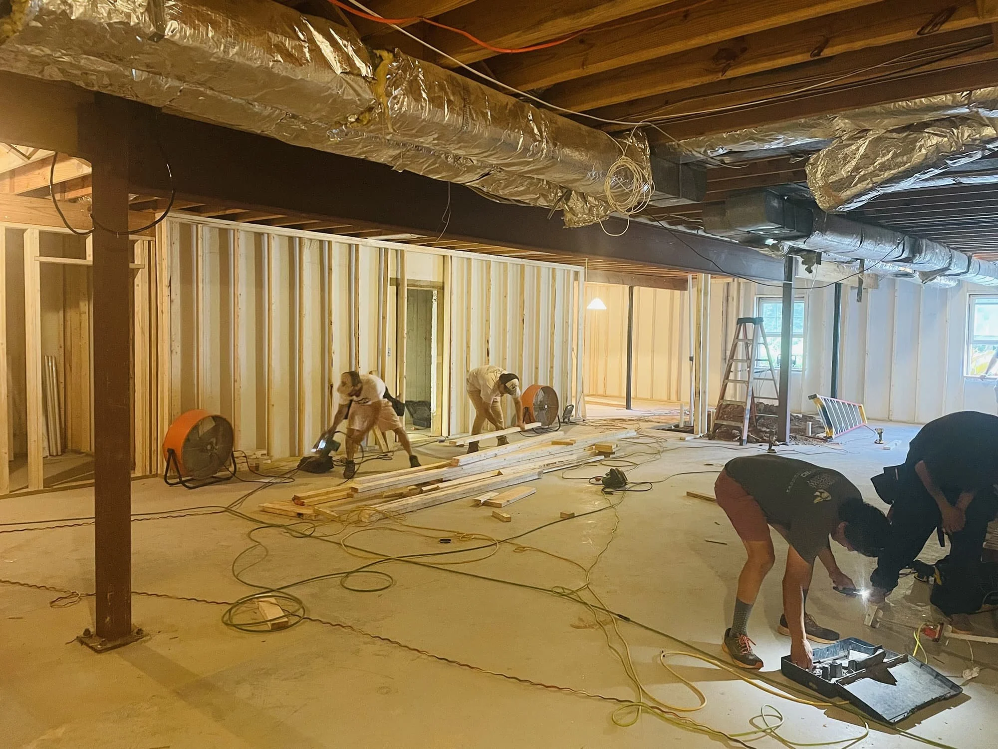 BEFORE Basement Remodeling by BGR Design + Build