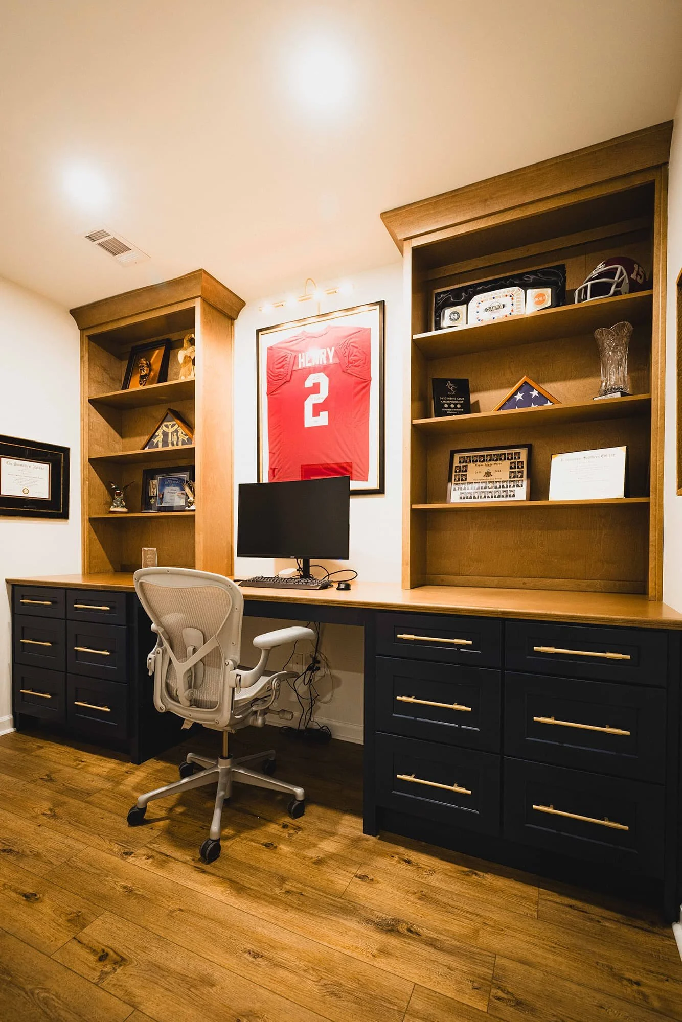BGR Design Build Basement Remodel Home Office
