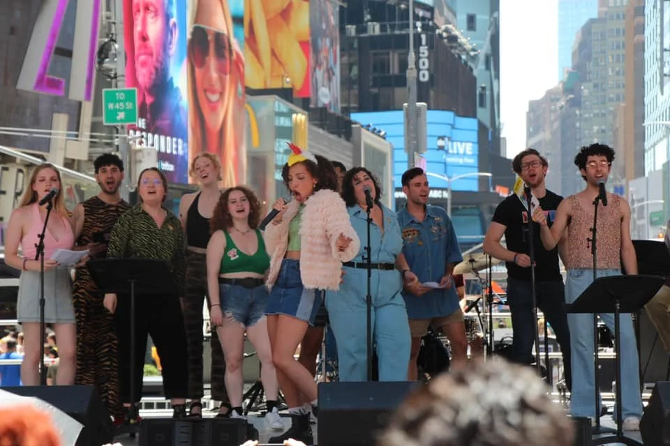 Fowl Play at Playbill Pride in Times Square, 2022