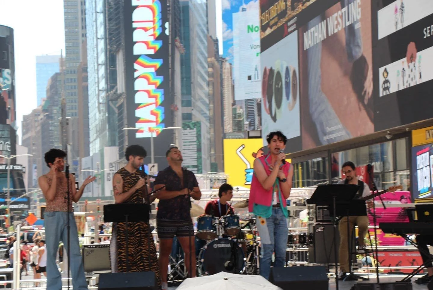 Fowl Play at Playbill Pride in Times Square, 2022