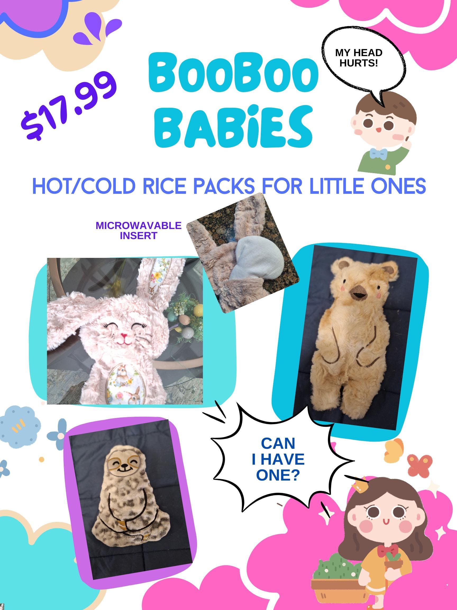 Easter bunny therapy doll. Soft, fuzzy, calming. Child hot cold pack. Child sleep aid toy. Easter basket gift. Boo Boo helper. Bear, Sloth