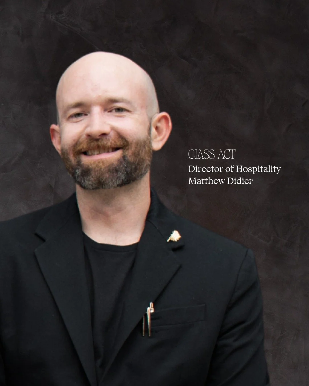 Today we're celebrating the heart of hospitality at Class Act. Happy Birthday, Matthew! 

Matthew is the dinner party master of ceremonies. He is the person you connect with before you ever set foot in the door, and the smiling face that greets you u