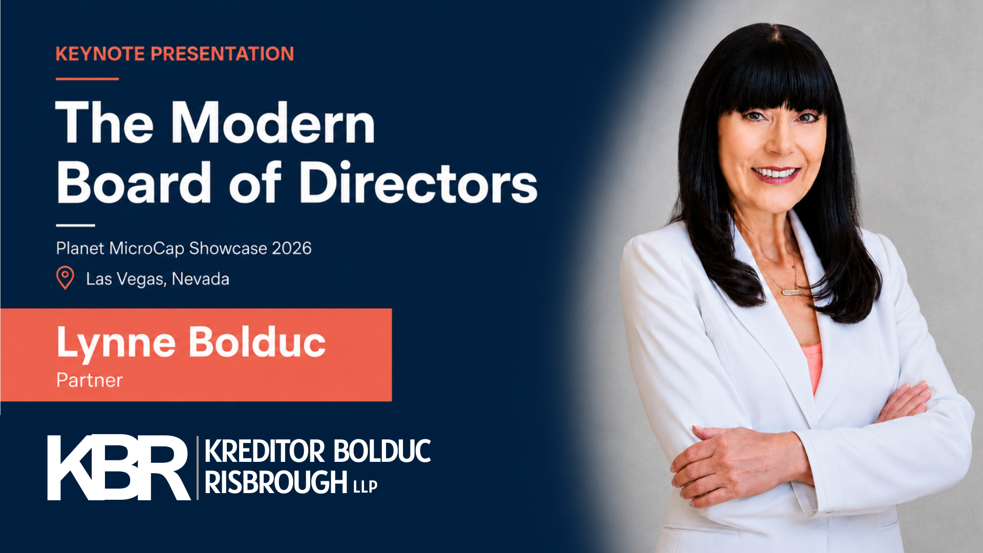 Lynne Bolduc, Partner of Kreditor Bolduc Risbrough LLP, Delivers Keynote Presentation at the Planet MicroCap Conference in Las Vegas