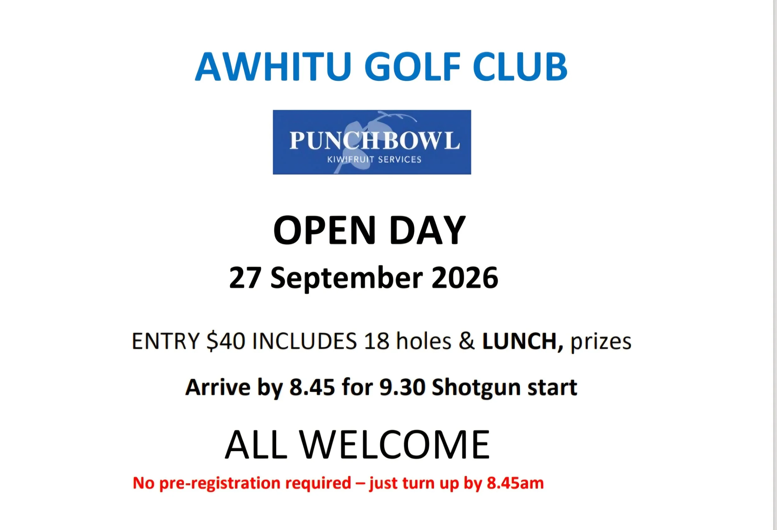Punchbowl Spring Open Day - September