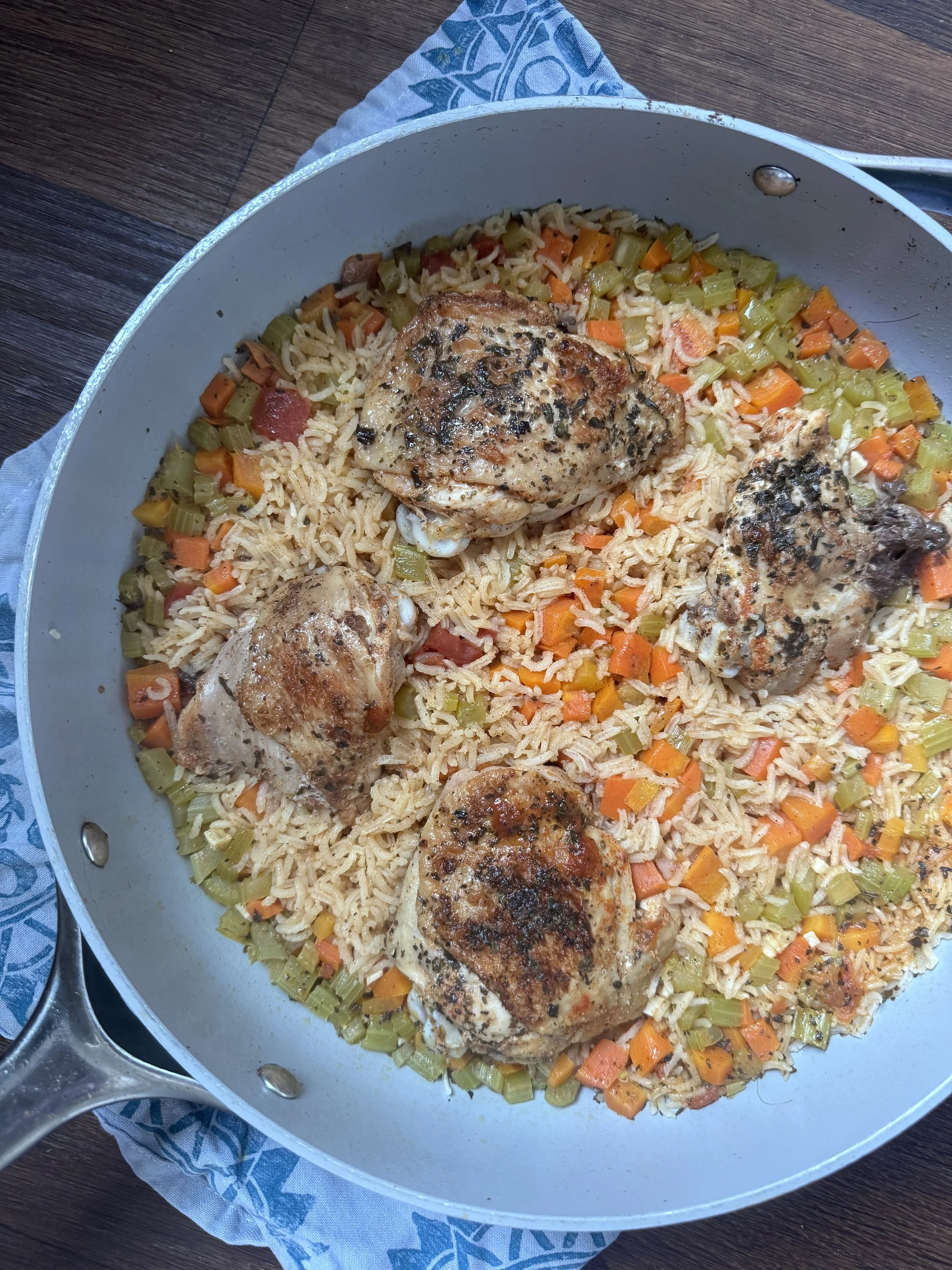 The Easiest Skillet Chicken and Rice