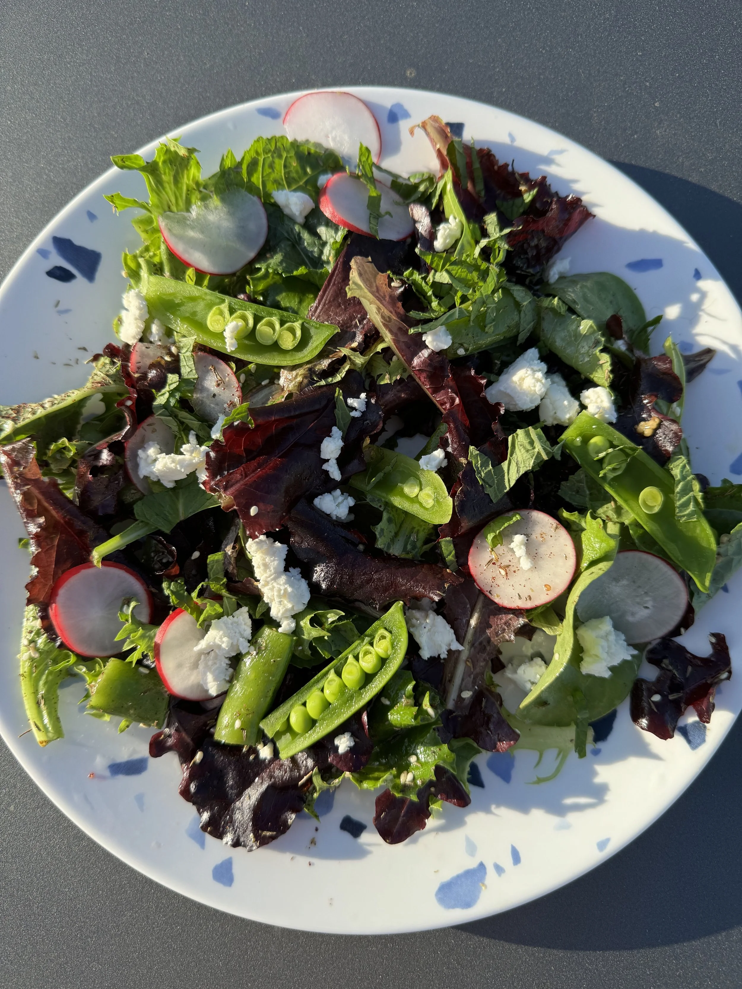 SPRING PEA RADISH &amp; FETA SALAD
