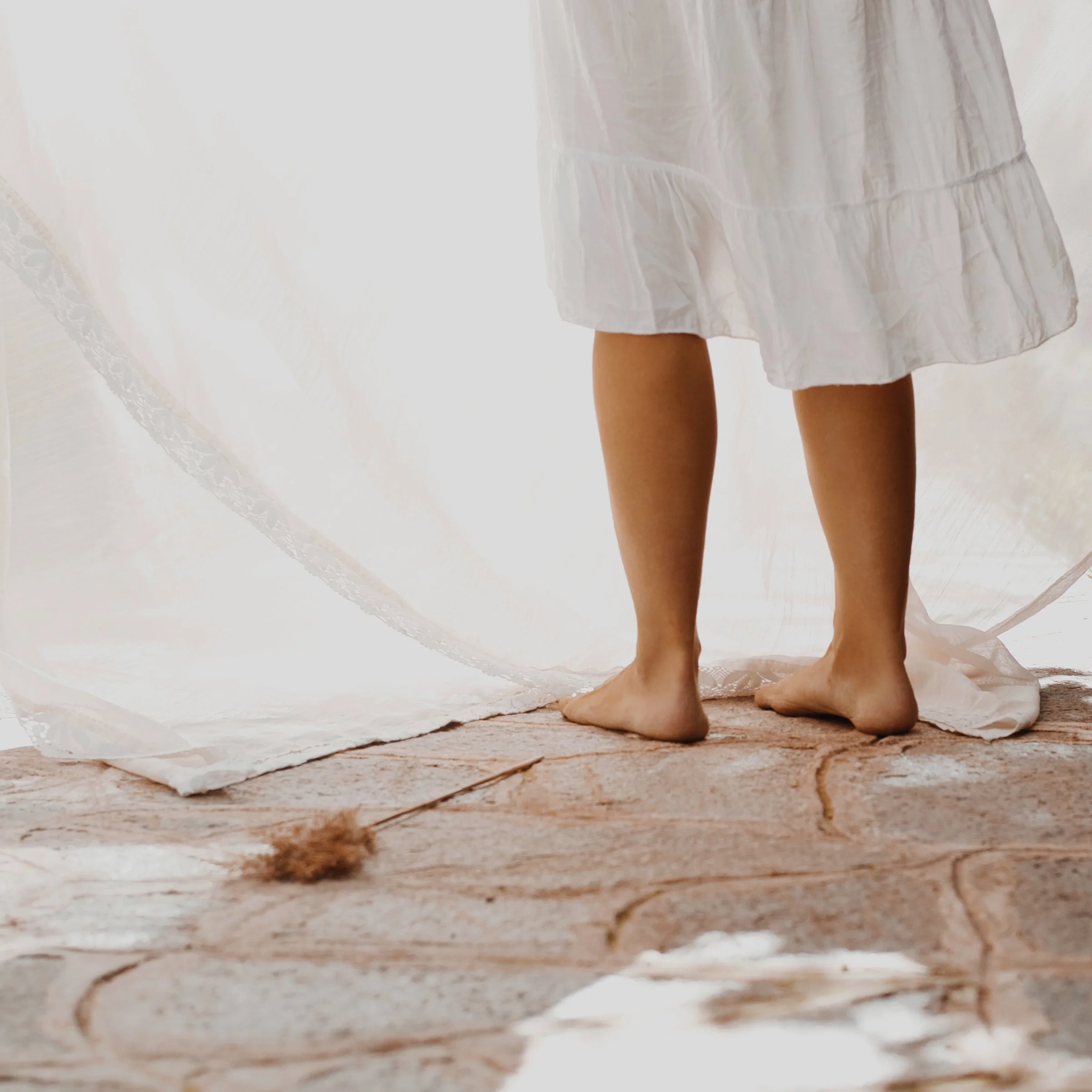 Standing barefoot. Losing a loved one is a pain that all endure. Know that you are not alone. Grief counseling in Dallas, TX can provide support during this hard time.