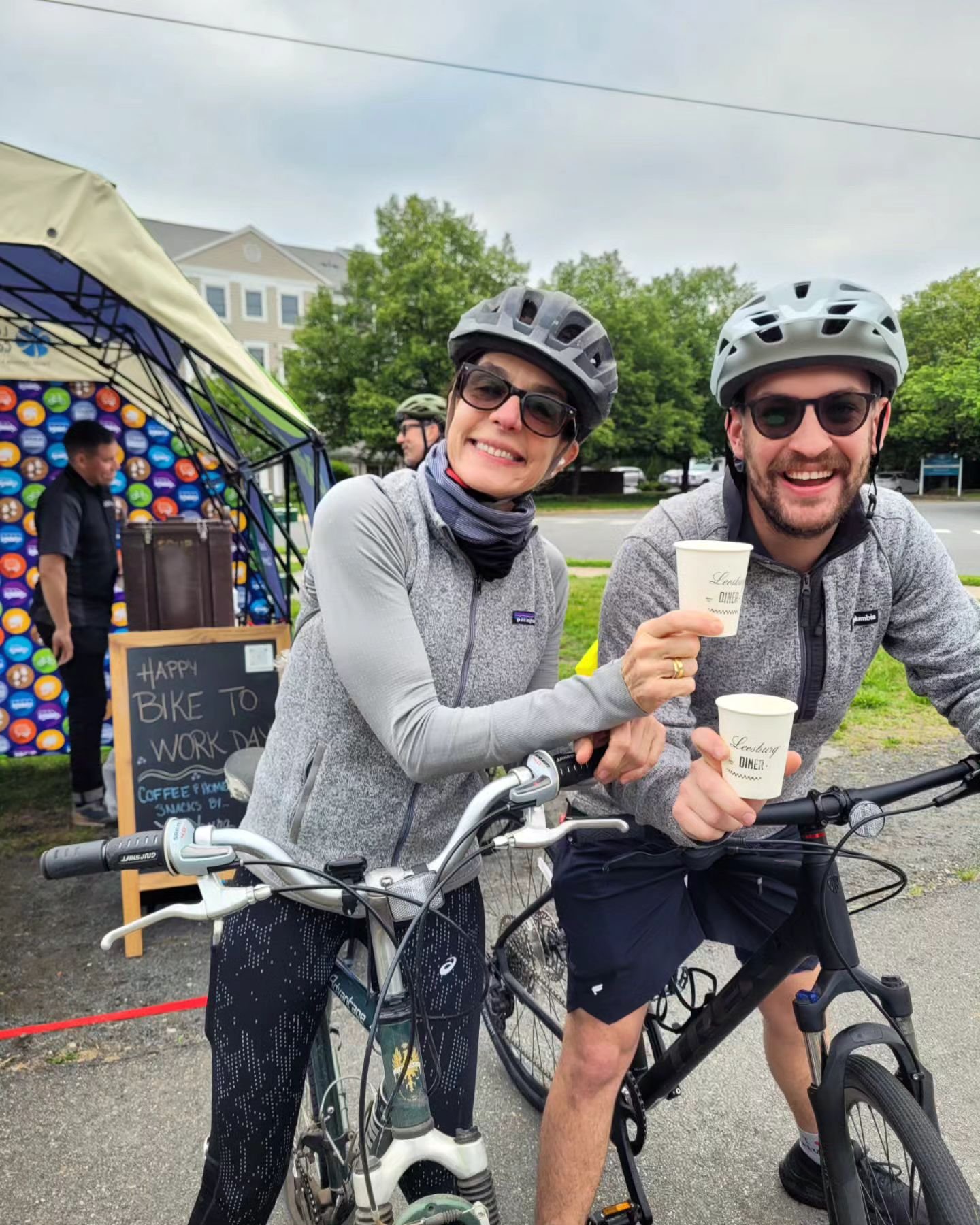 The cycling community came out today! Thank you for welcoming us on #biketoworkday