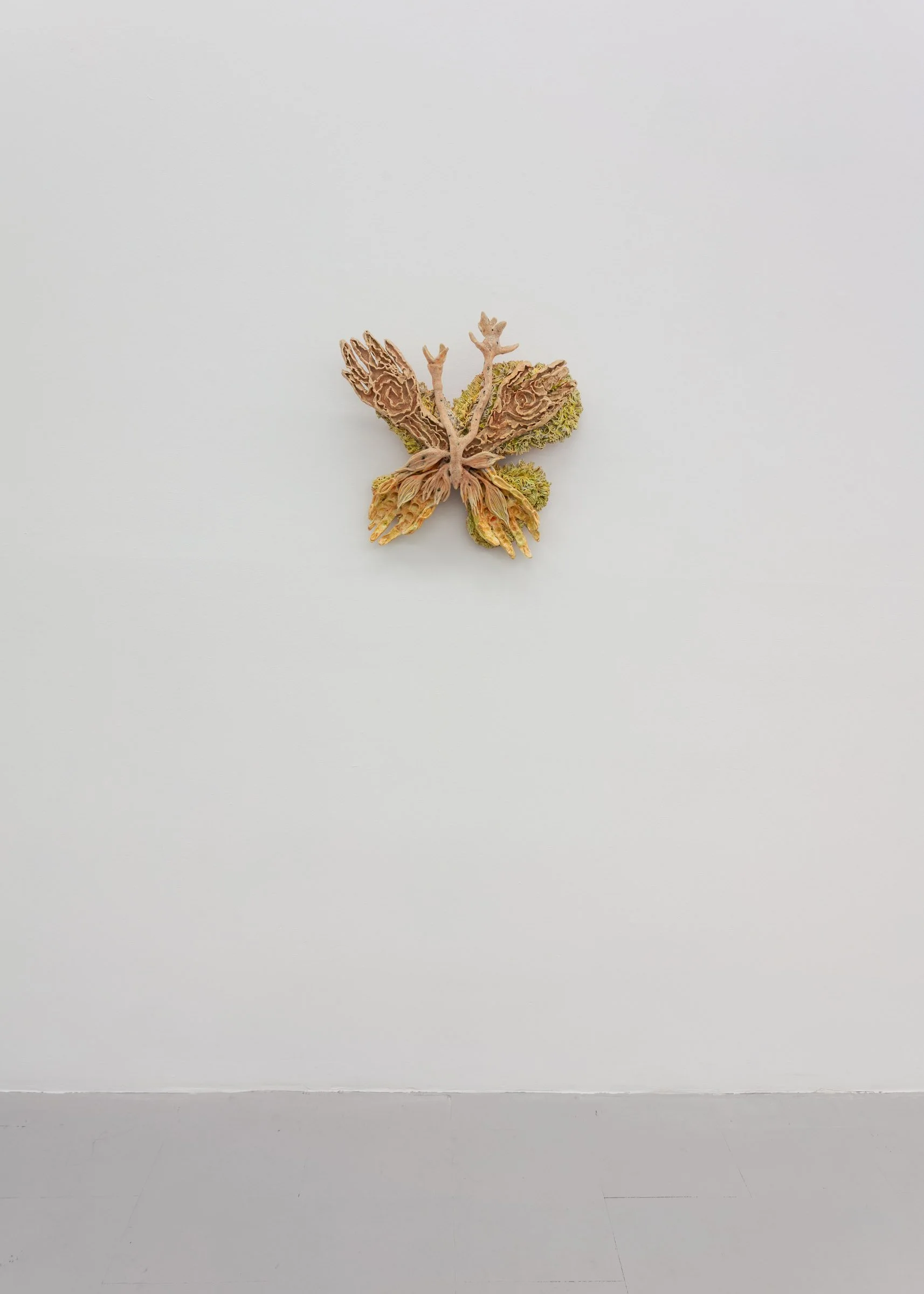 Nicole Levaque, "From Fruit to Flower", 2025
Glazed stoneware, black walnut, grout, hardware; 17" x 18" x 4.5"