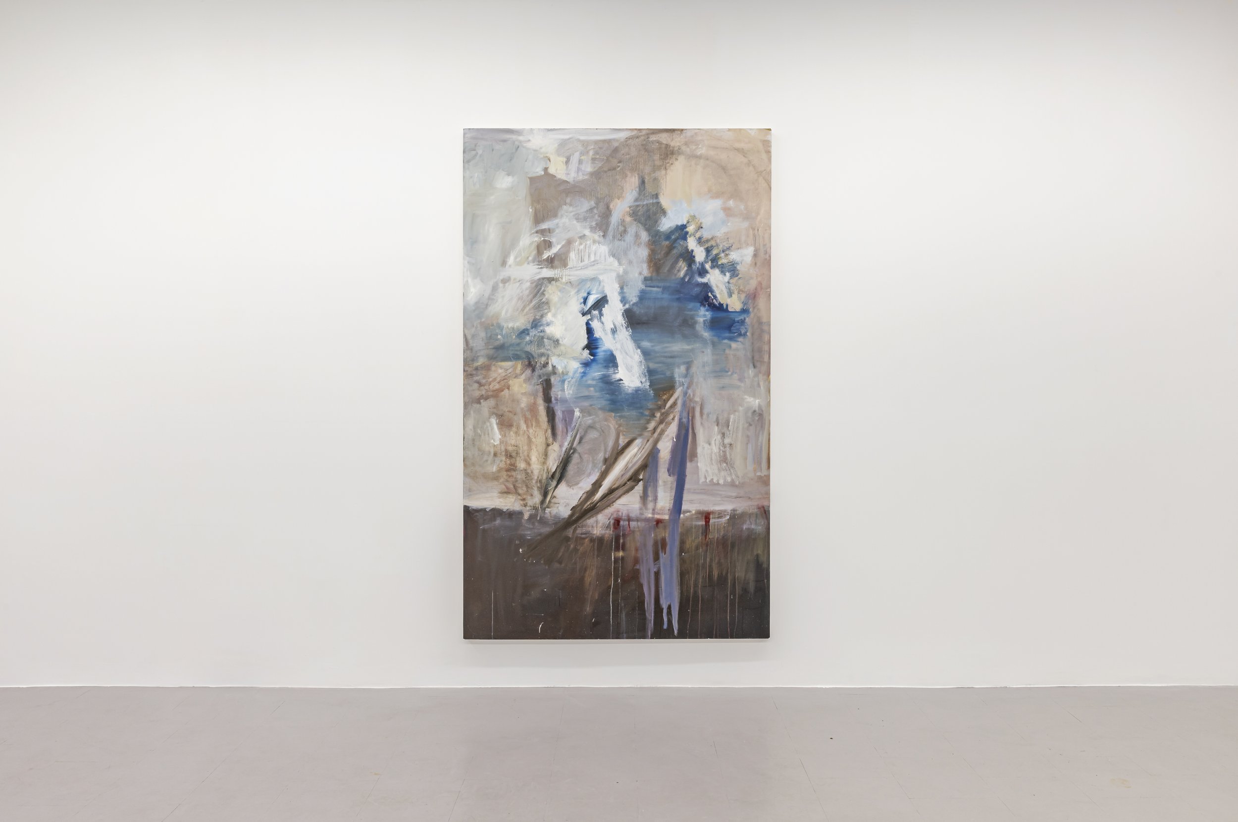 Liza Lacroix, "Lee Lozano: Drawings 1958- 64, Published by Karma Books, NY, 2021" (2024), Oil on canvas. 90'' x 54''.