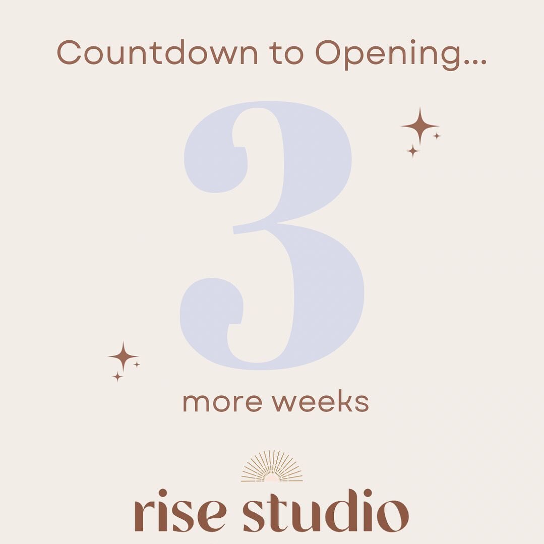 Just 3 weeks until Rise Studio opens its doors! 🎉 We&rsquo;re thrilled to welcome you to our community.  Founding memberships are almost sold out, so don&rsquo;t miss your chance! Not ready to commit? Try our special introductory offer: 3 classes fo