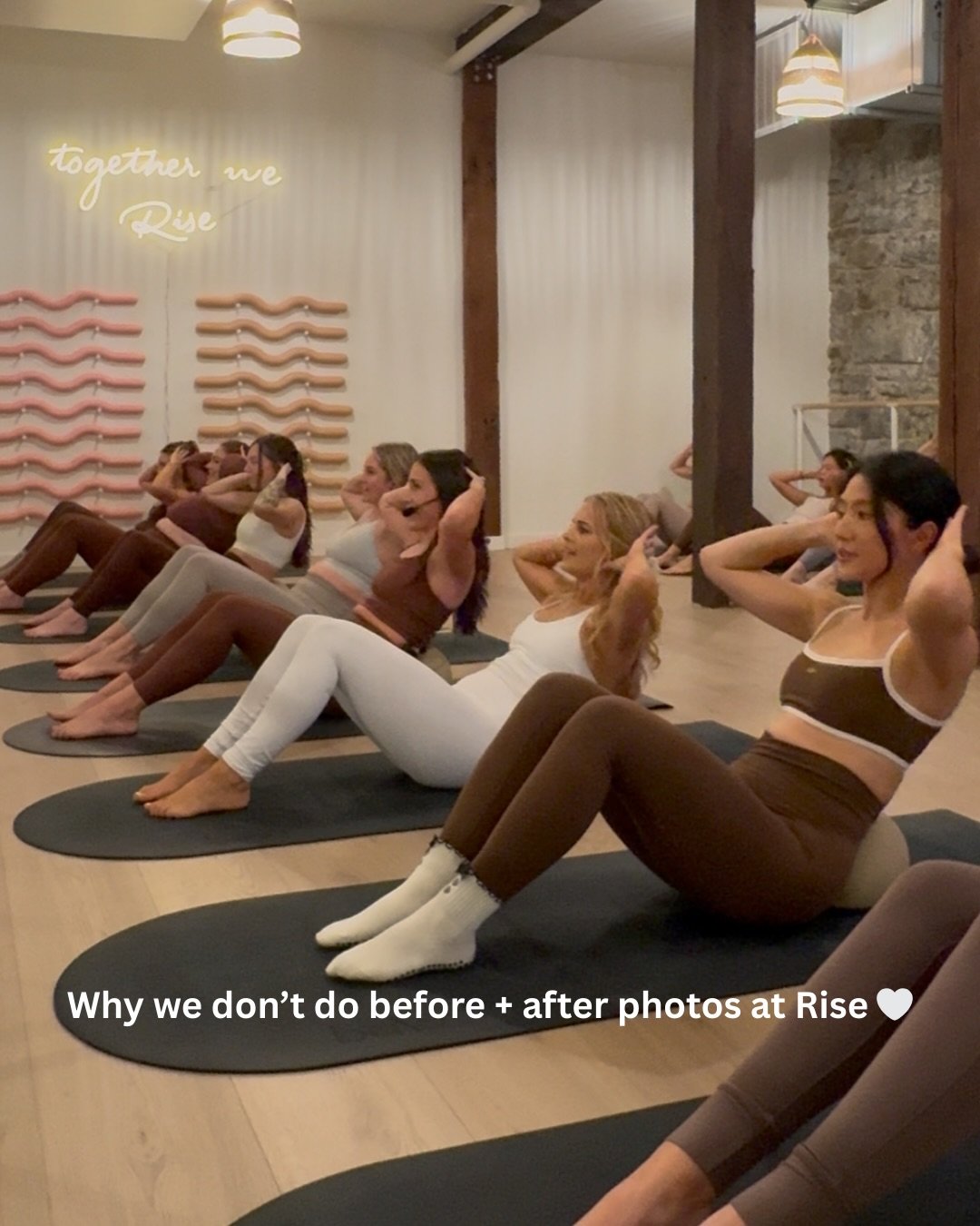 Hot take: we&rsquo;re leaving before + after photos in 2016.

At Rise, progress isn&rsquo;t about side-by-side pictures. It&rsquo;s about how you feel in your body.
Stronger.
More confident.
Moving better.
Feeling good.

That&rsquo;s the transformati