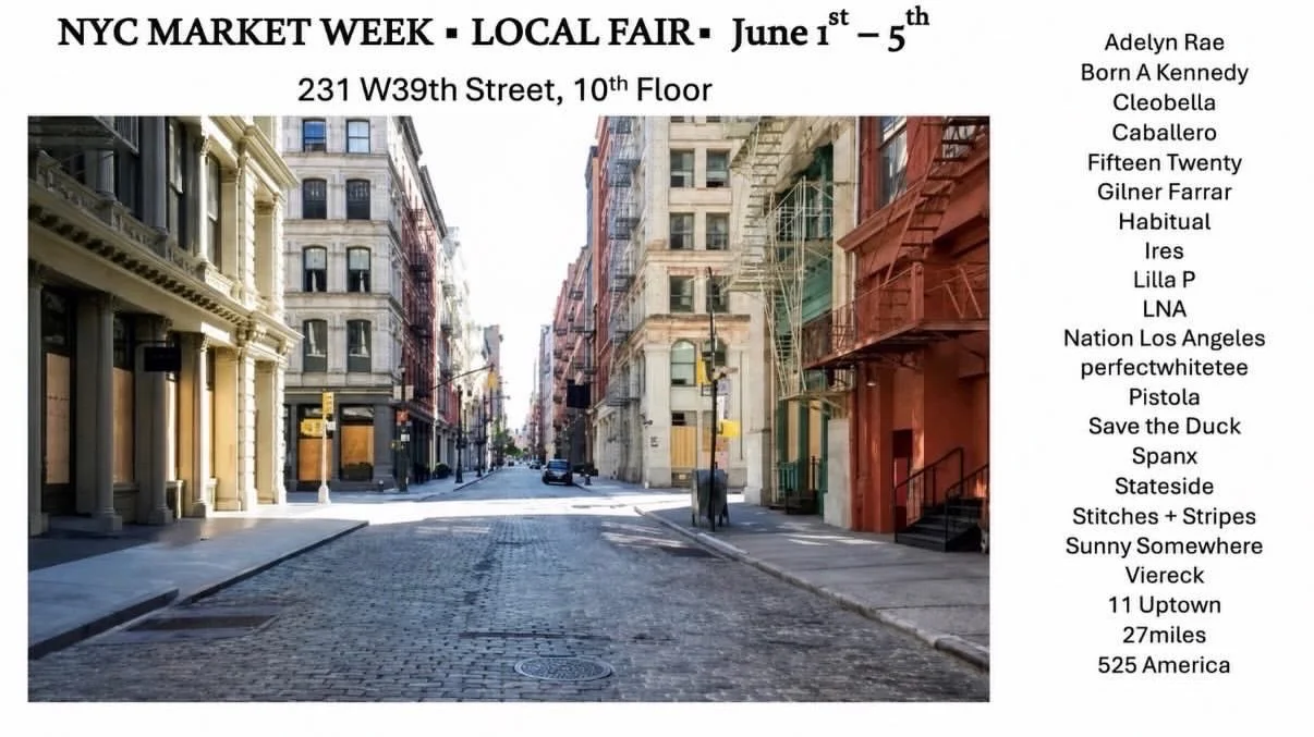 One Week Away and we are getting ready!  We are so excited for NYC local Faire starting Monday June 1 through Friday June 5. Make your appointments now!!! 
DM or email alissyn@asnyshowroom.com
