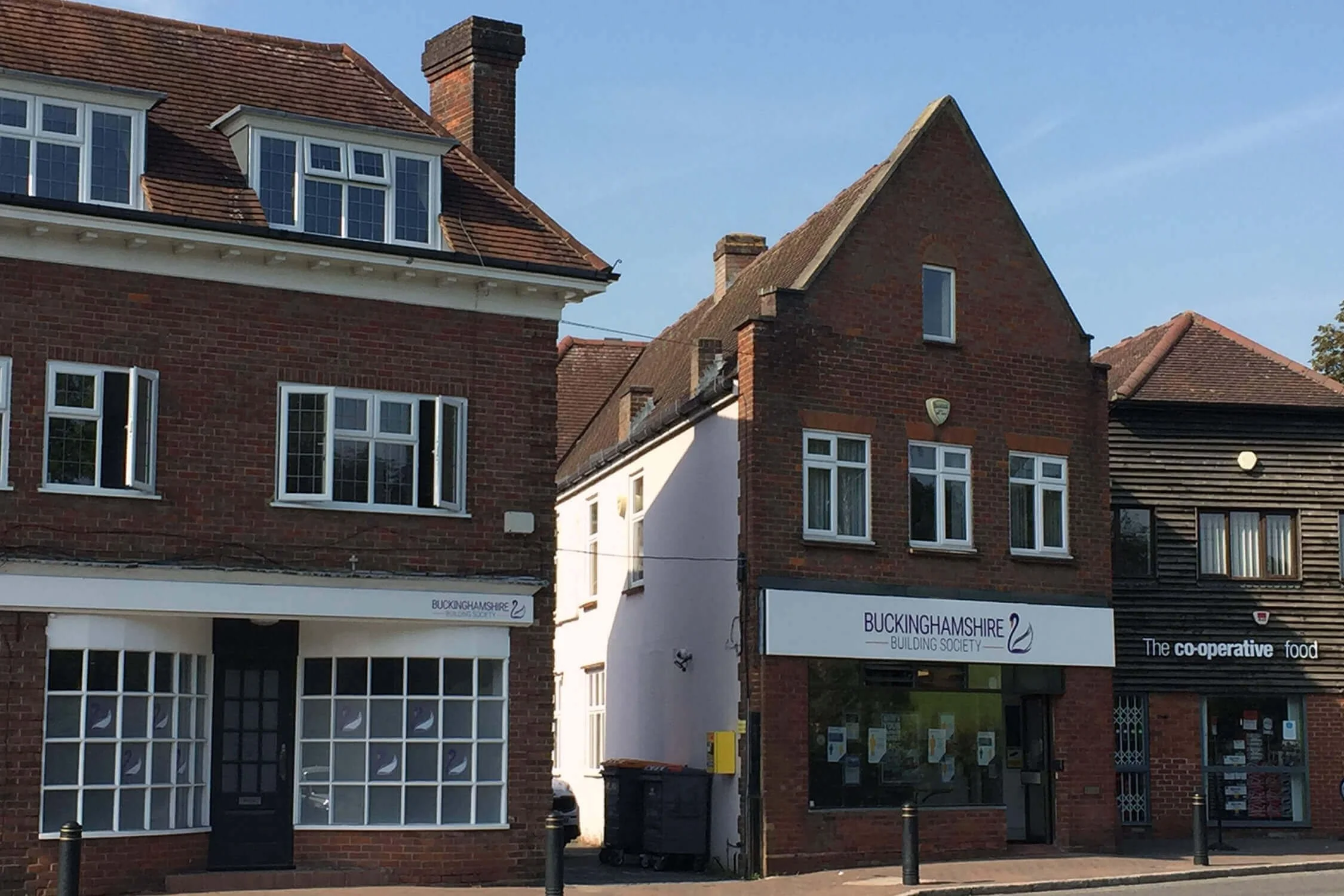 Image shows a bank on the high street
