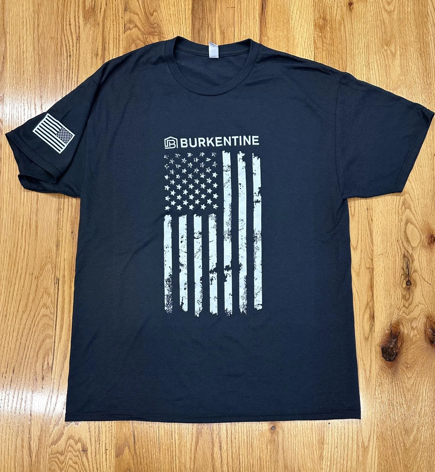 BURK Front Flag Tee -Black