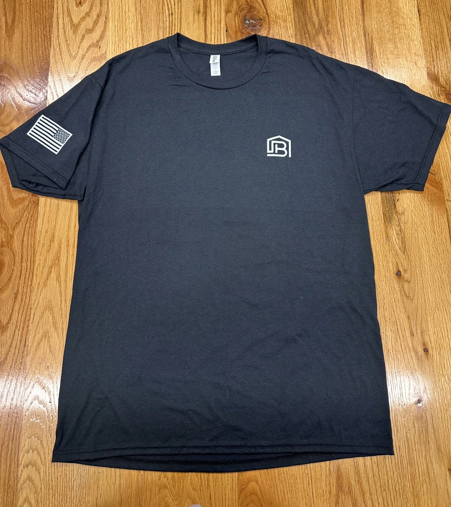BURK Flag Back Tee -Black