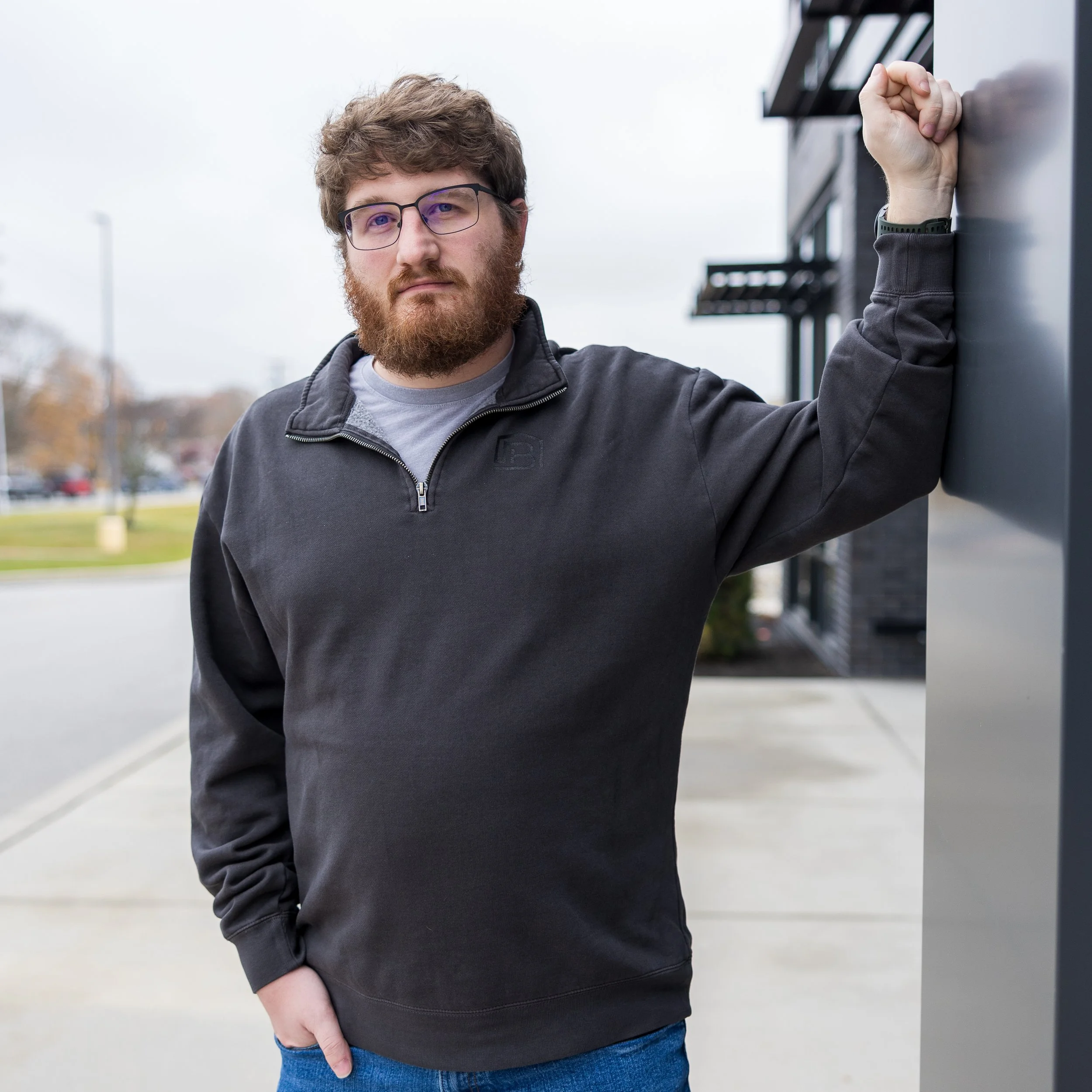 BURK ¼ Zip [Faded Black]