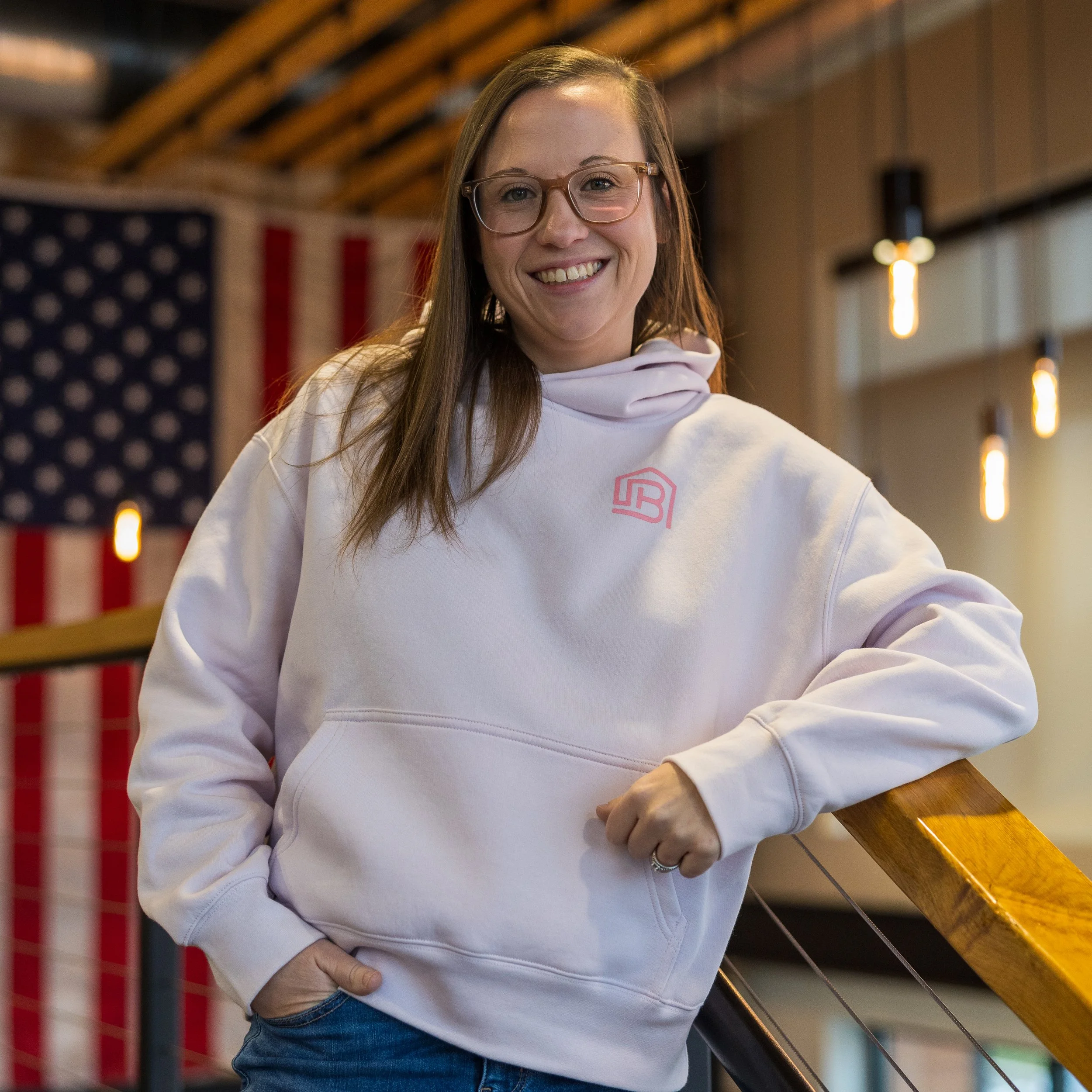 BURK Ladies Cropped Hoodie [Pink]