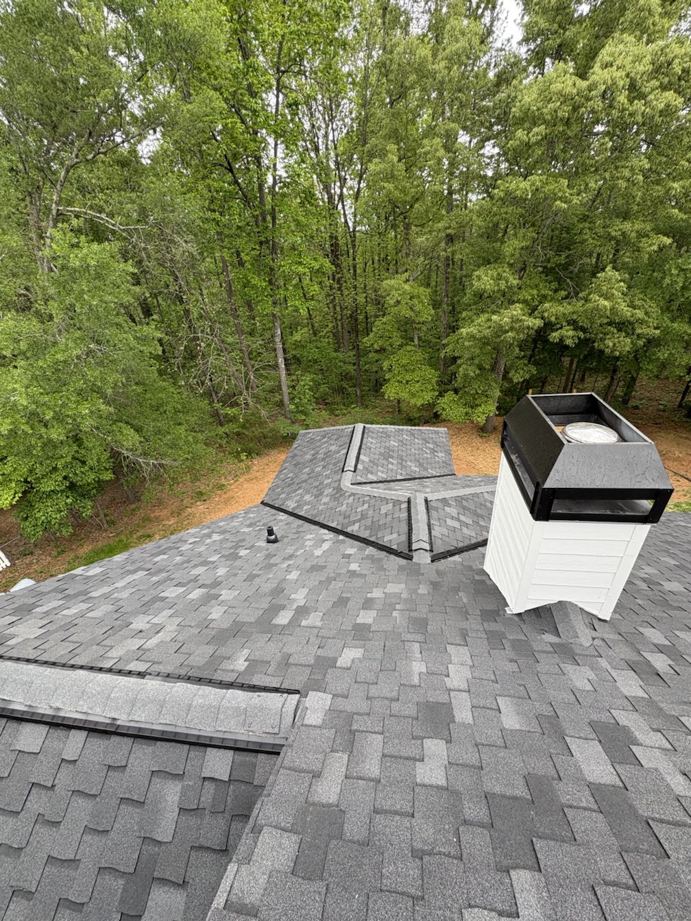 Gray shingle roof