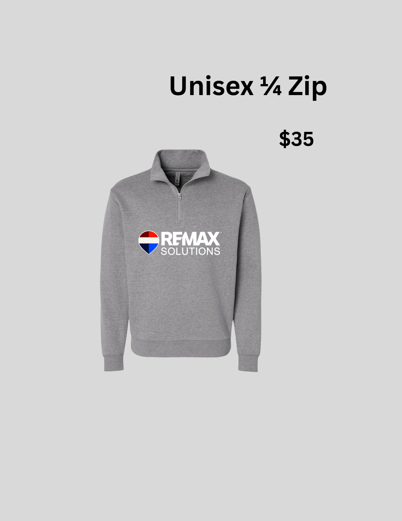 Unisex 1/4 Zip Sweatshirt