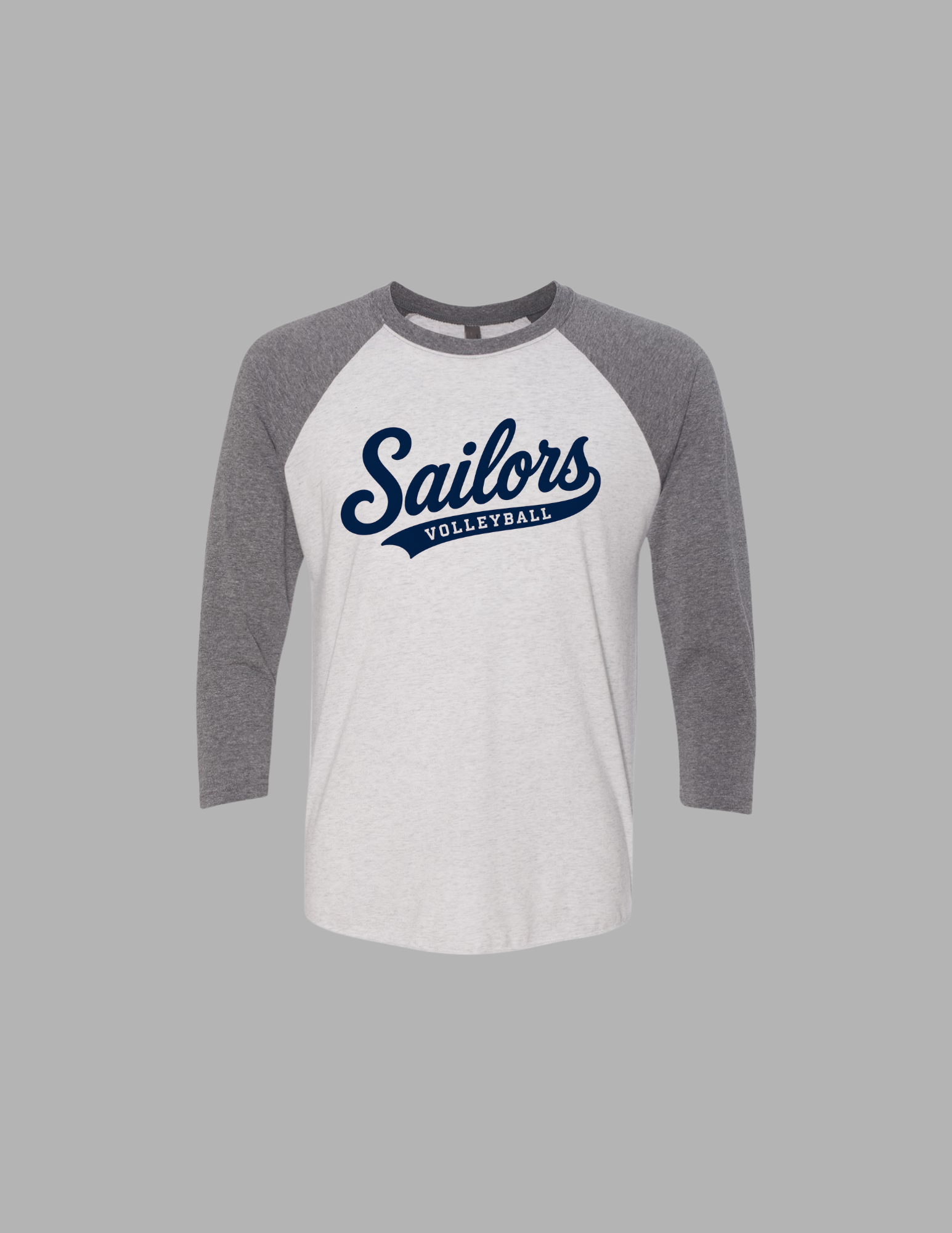 MDS Unisex Triblend Three-Quarter Gray Raglan T-Shirt