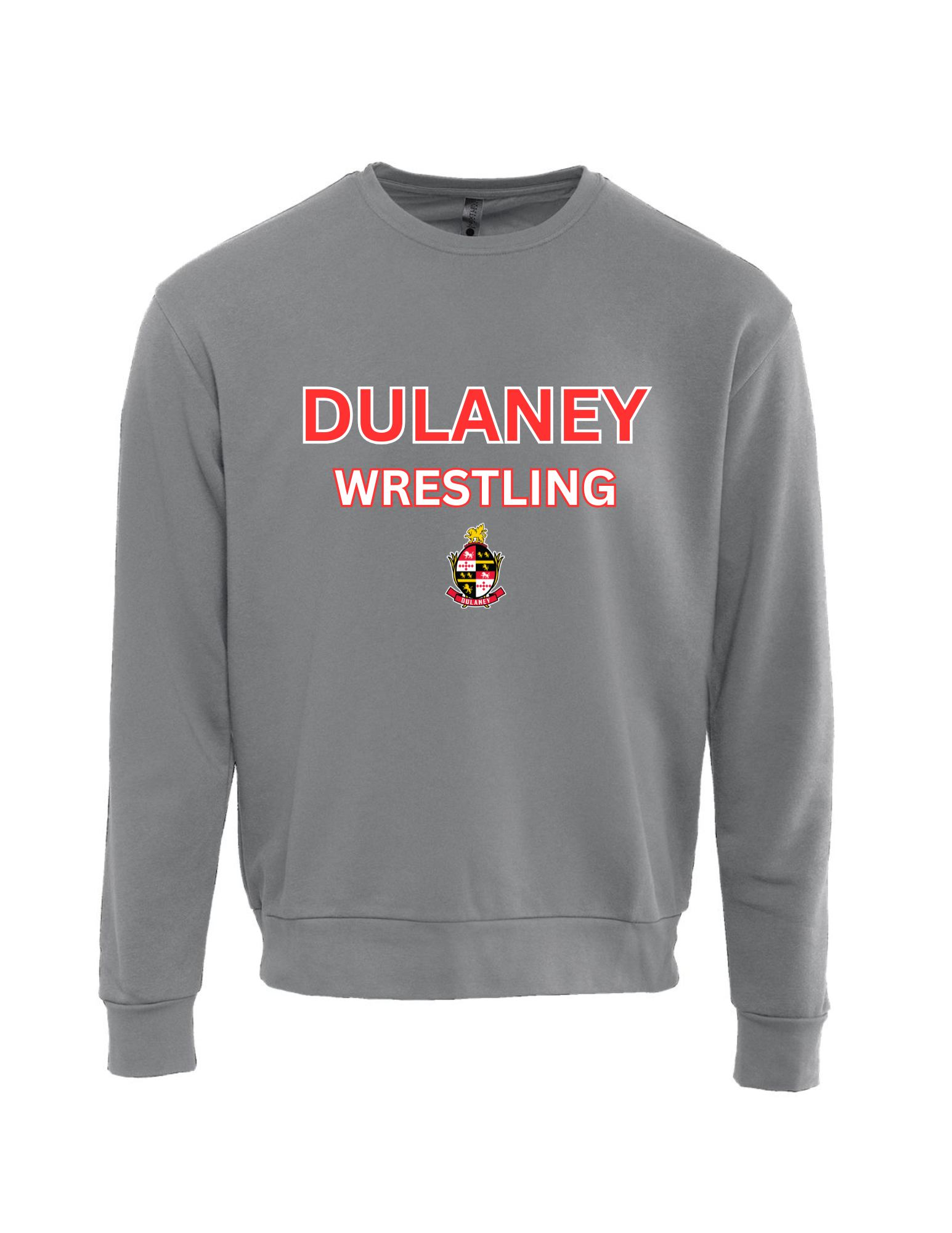 Dulaney Wrestling Gray Crewneck Sweatshirt