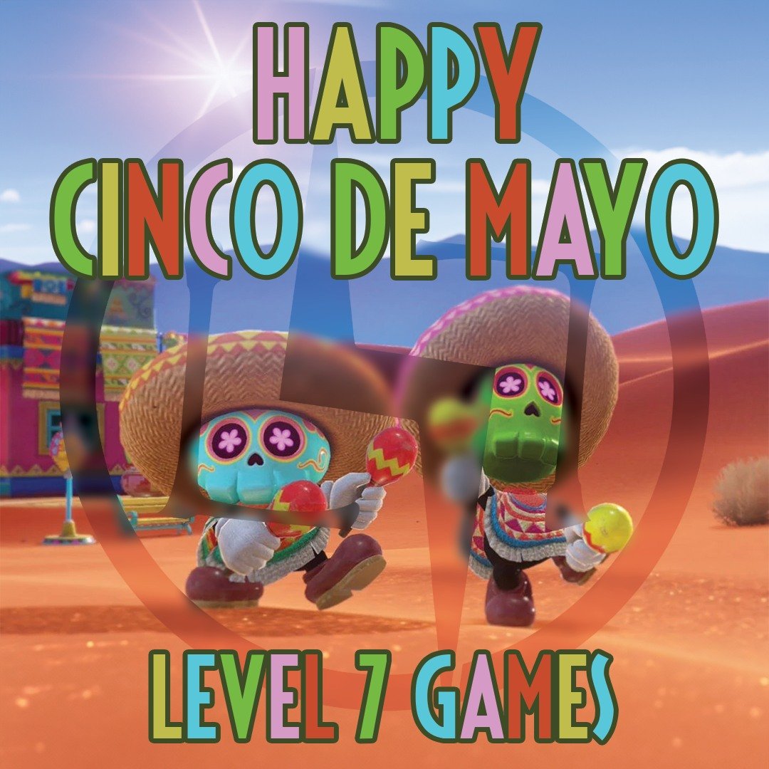 Happy Cinco de Mayo Everyone! Get your fiesta on today!!

#cincodemayo #party #fiesta #shop #shopping #store #videogames #gaming #tcg #cards #cardstore #local #level7games #denver #colorado