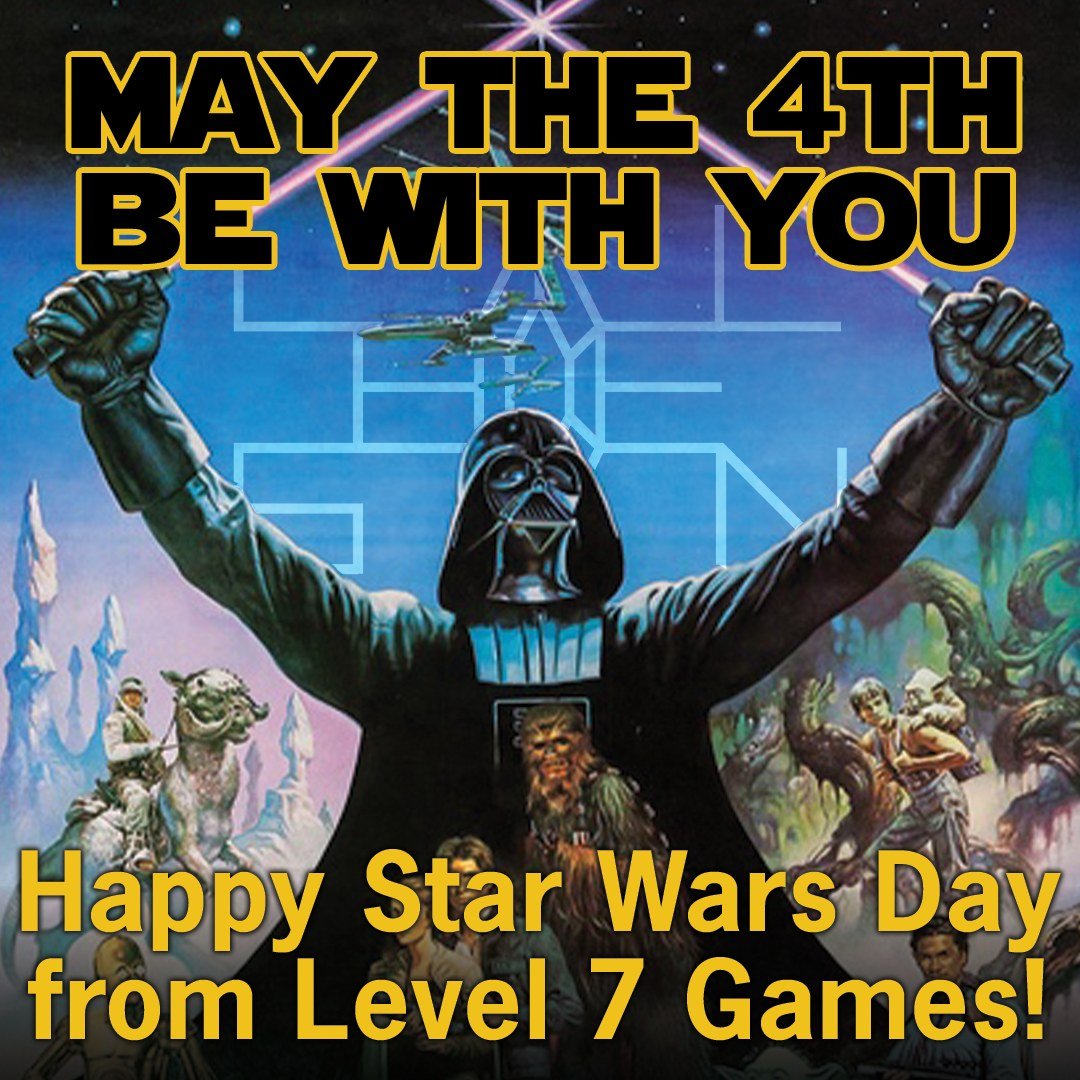 🌟 Happy Star Wars Day from all of us at Level 7 Games! 🚀
Whether you fight for the light side or the dark, today we celebrate the galaxy far, far away that brought us together.
May the 4th be with you — and don't forget to swing by for TCG e